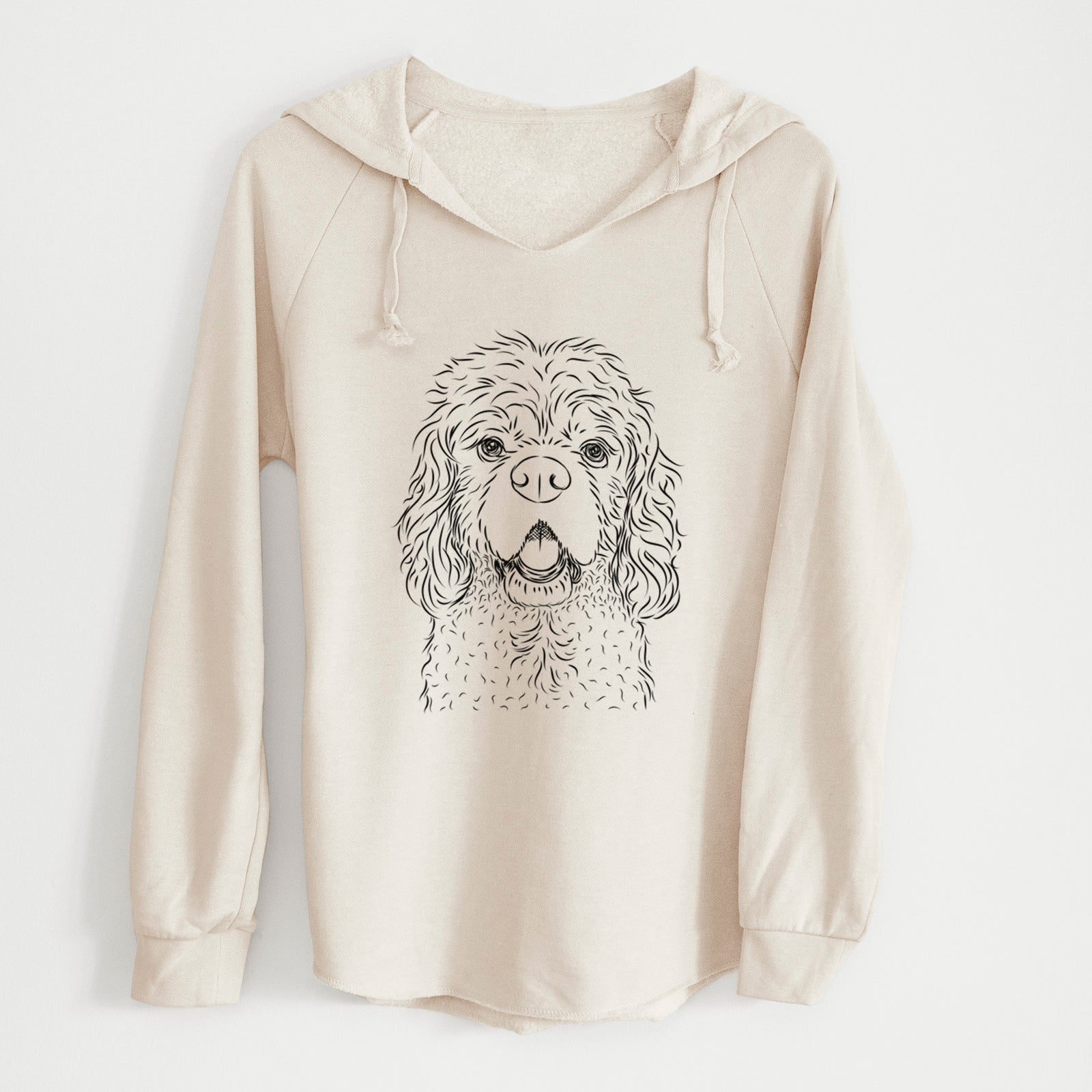 Bare Casey the American Cocker Spaniel - Cali Wave Hooded Sweatshirt