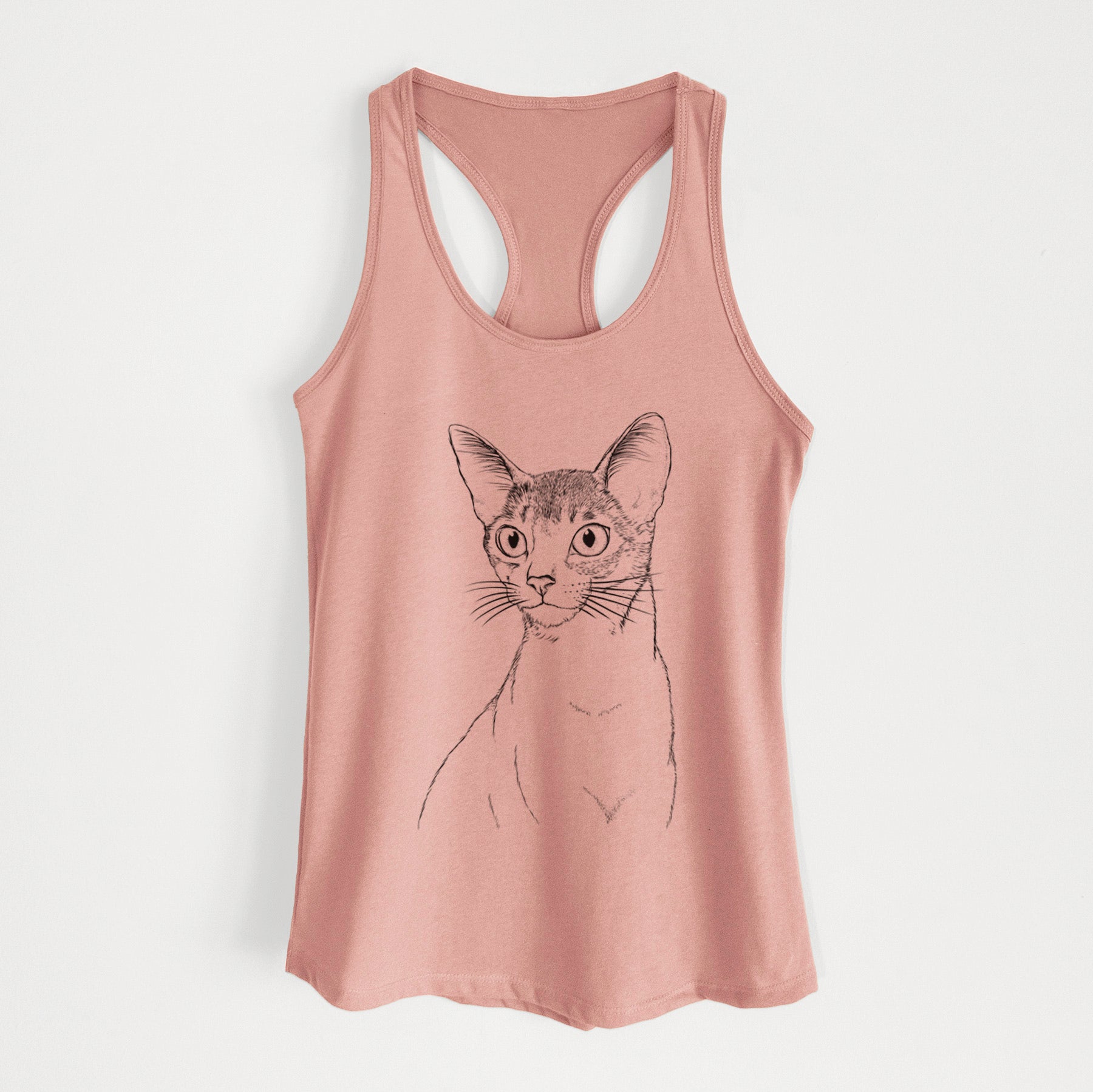 Cedric the Abyssinian Cat - Women's Racerback Tanktop