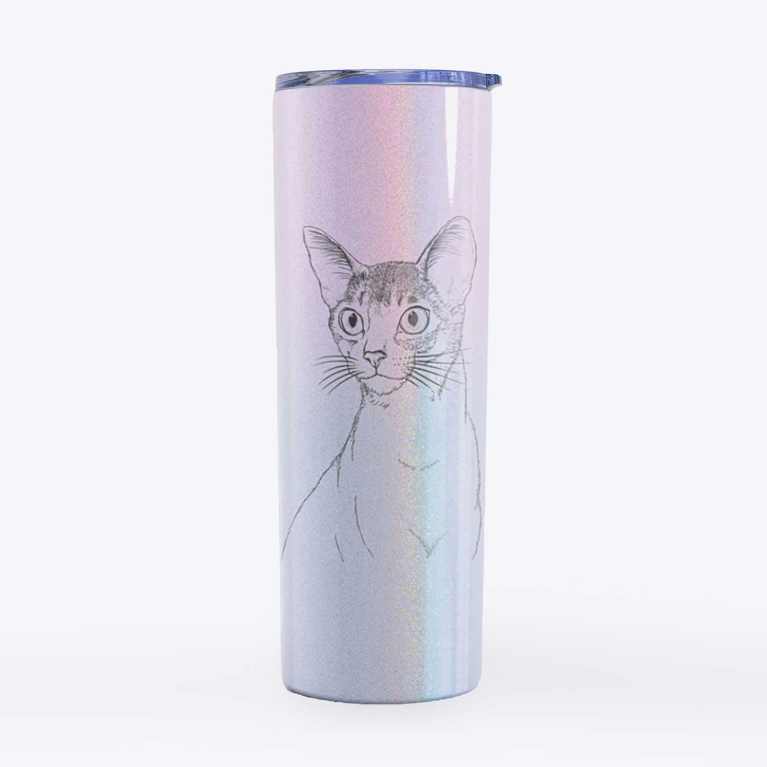 Cedric the Abyssinian Cat - 20oz Skinny Tumbler