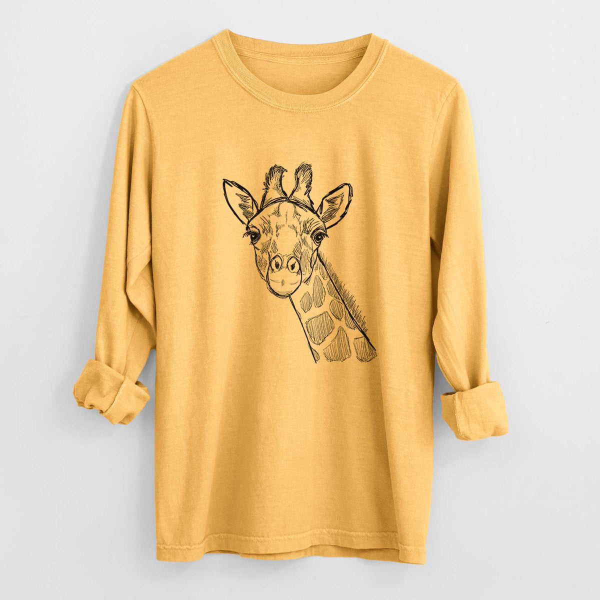 Bare Cedrick the Giraffe - Heavyweight 100% Cotton Long Sleeve