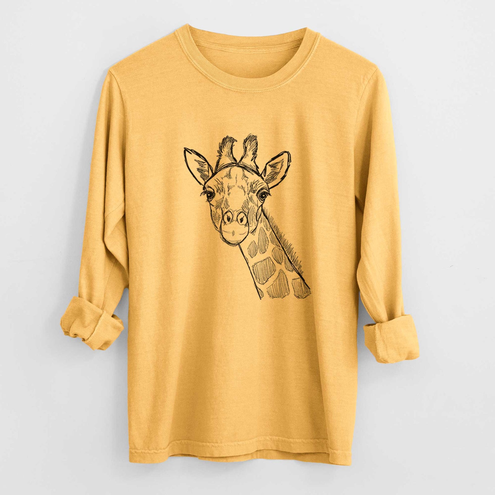 Bare Cedrick the Giraffe - Heavyweight 100% Cotton Long Sleeve