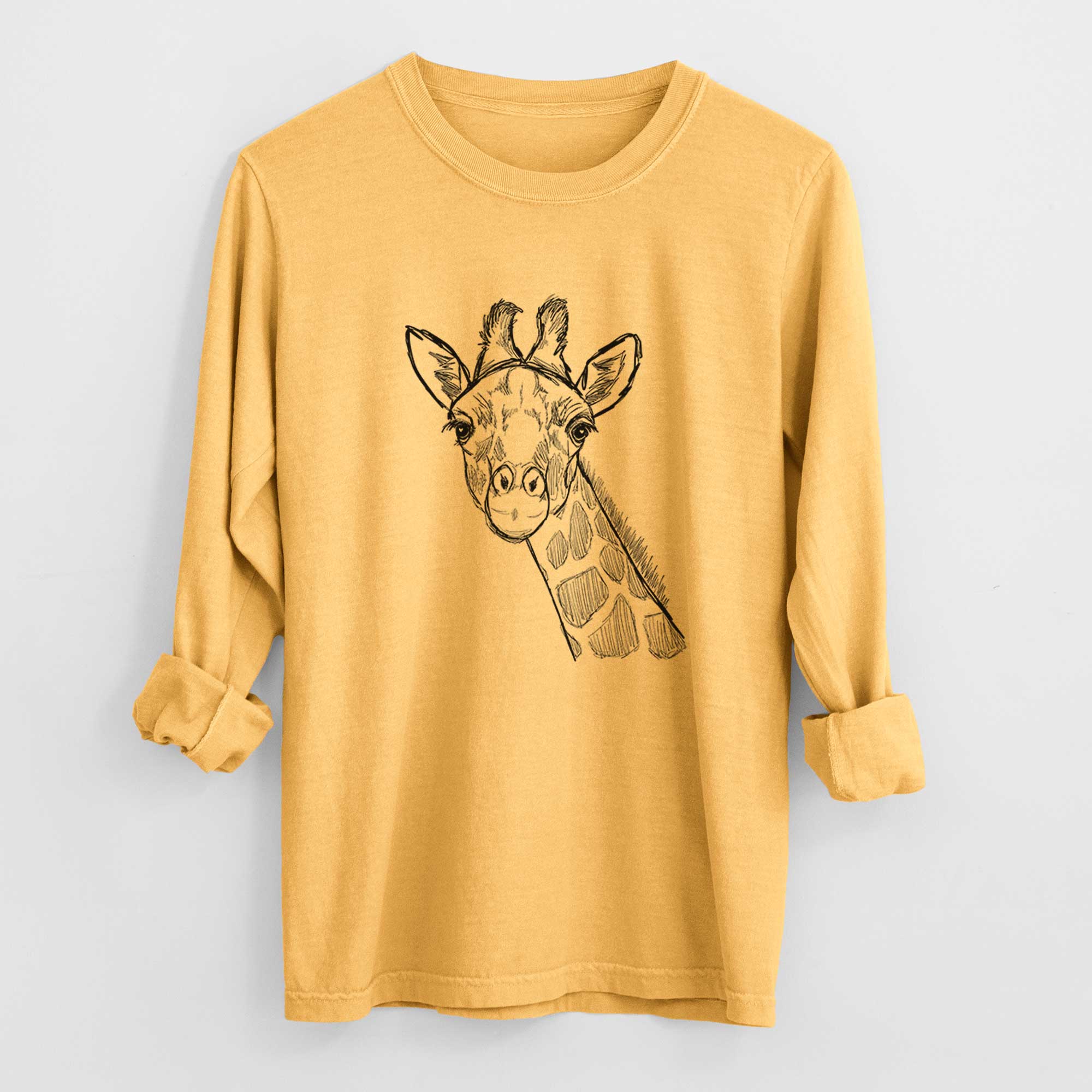 Bare Cedrick the Giraffe - Heavyweight 100% Cotton Long Sleeve