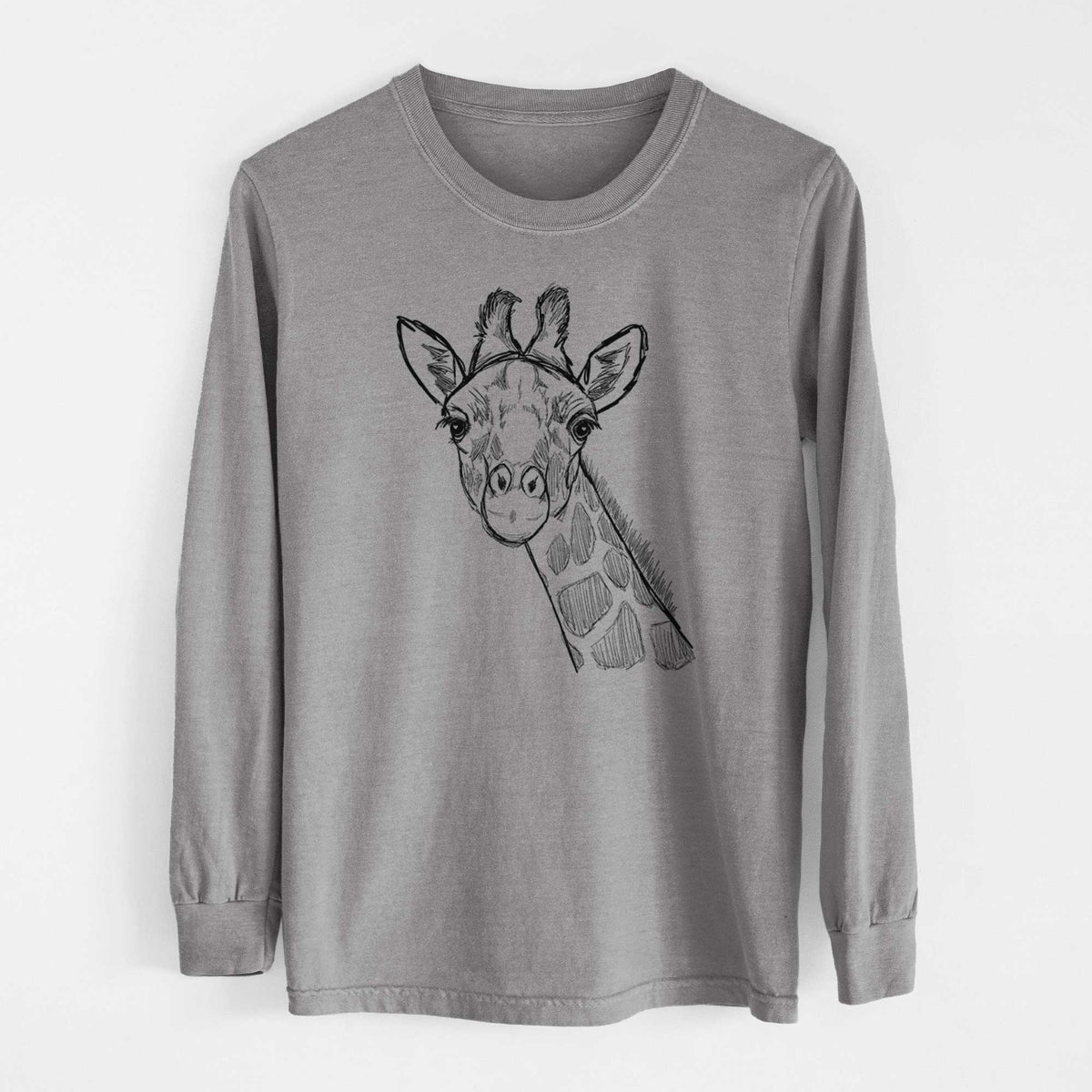 Bare Cedrick the Giraffe - Heavyweight 100% Cotton Long Sleeve