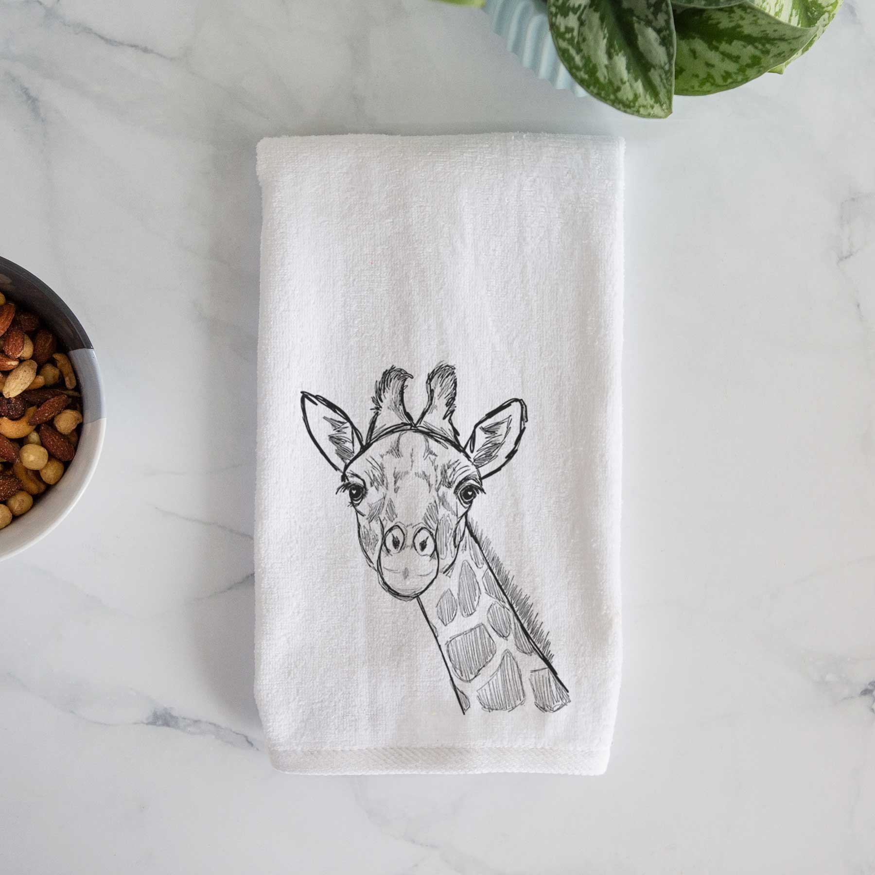 Cedrick the Giraffe Decorative Hand Towel