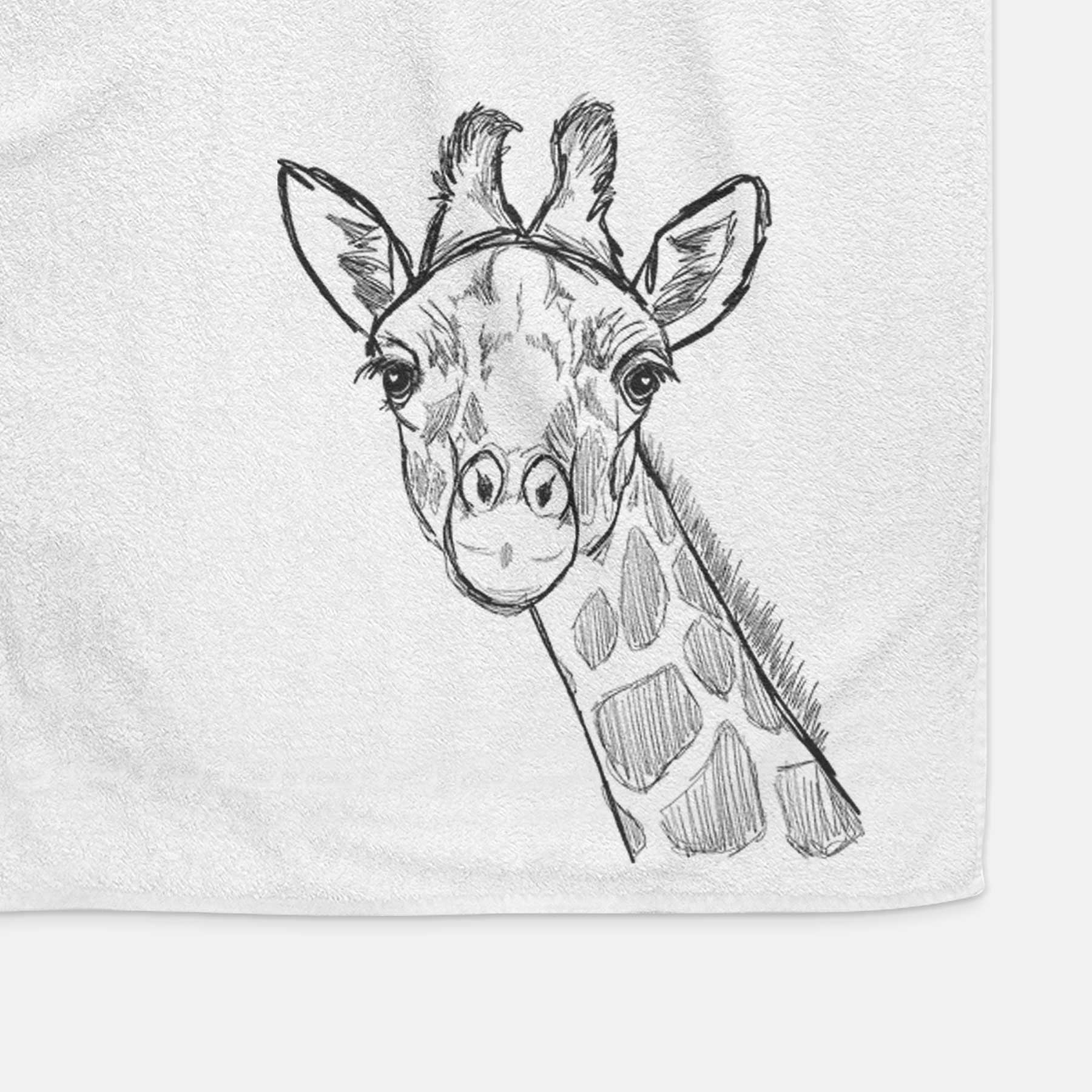 Cedrick the Giraffe Decorative Hand Towel