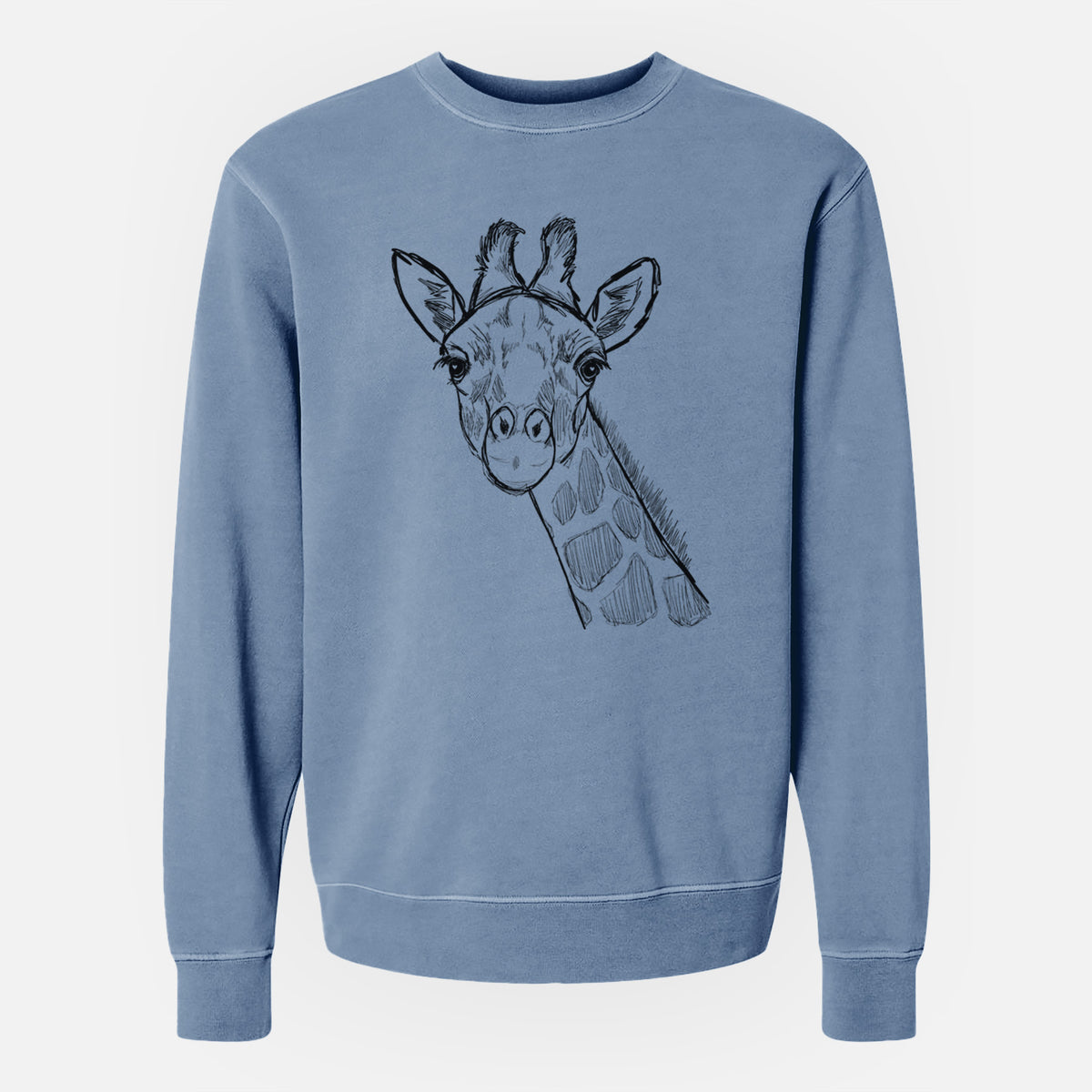 Bare Cedrick the Giraffe - Unisex Pigment Dyed Crew Sweatshirt