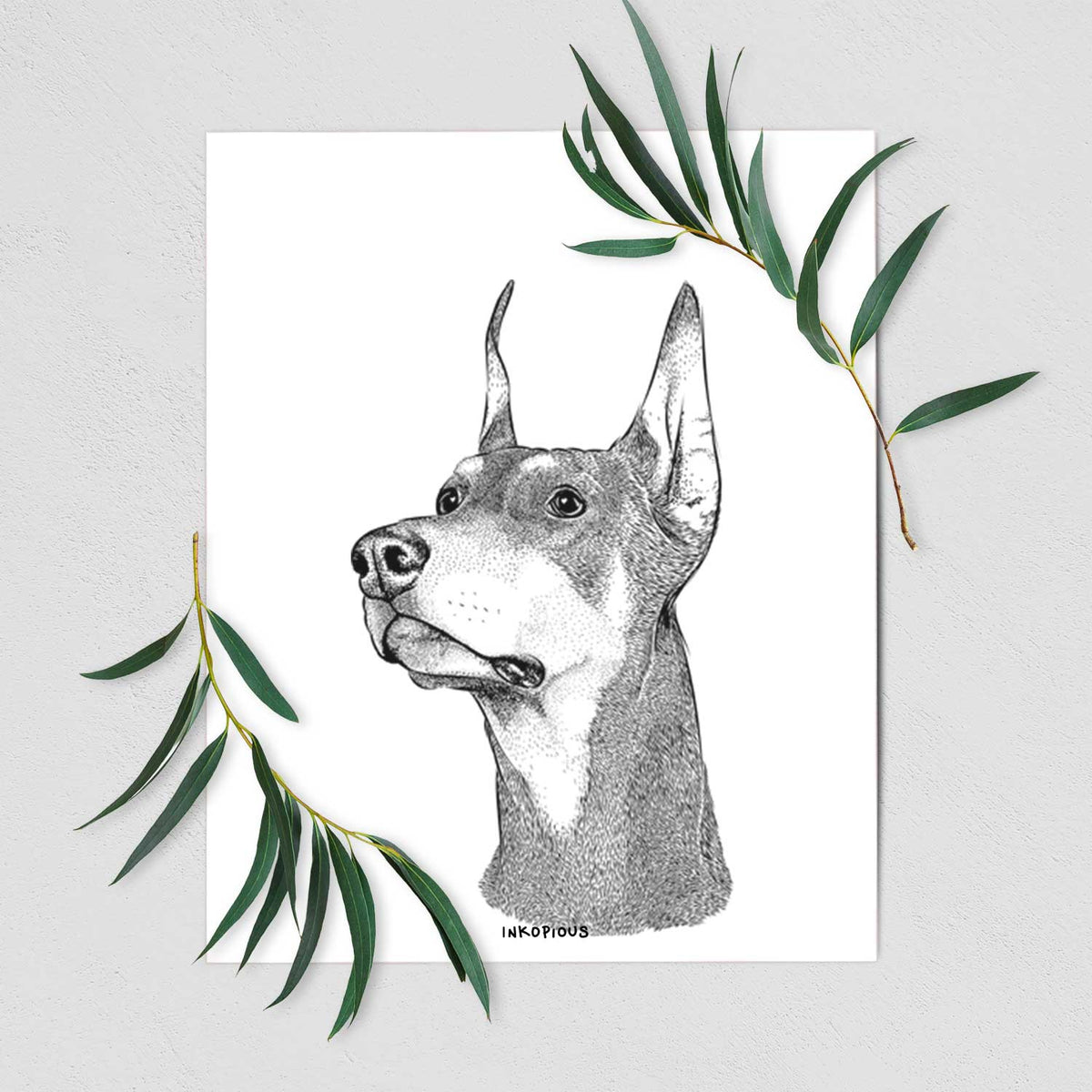 Cenza the Doberman Pinscher Art Print