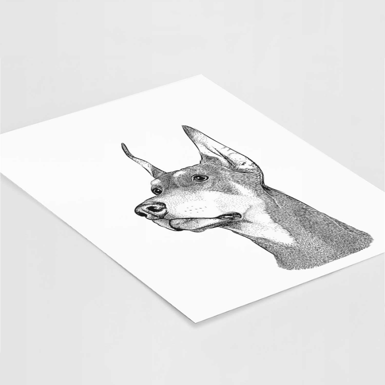 Cenza the Doberman Pinscher Art Print