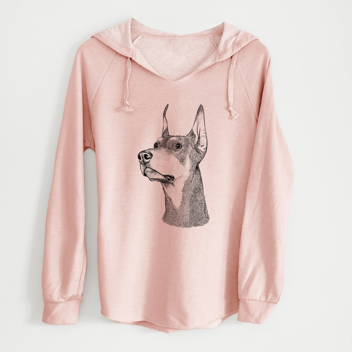 Bare Cenza the Doberman Pinscher - Cali Wave Hooded Sweatshirt