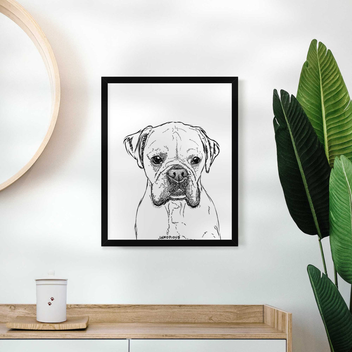 Champion Bentley the Boxer Art Print
