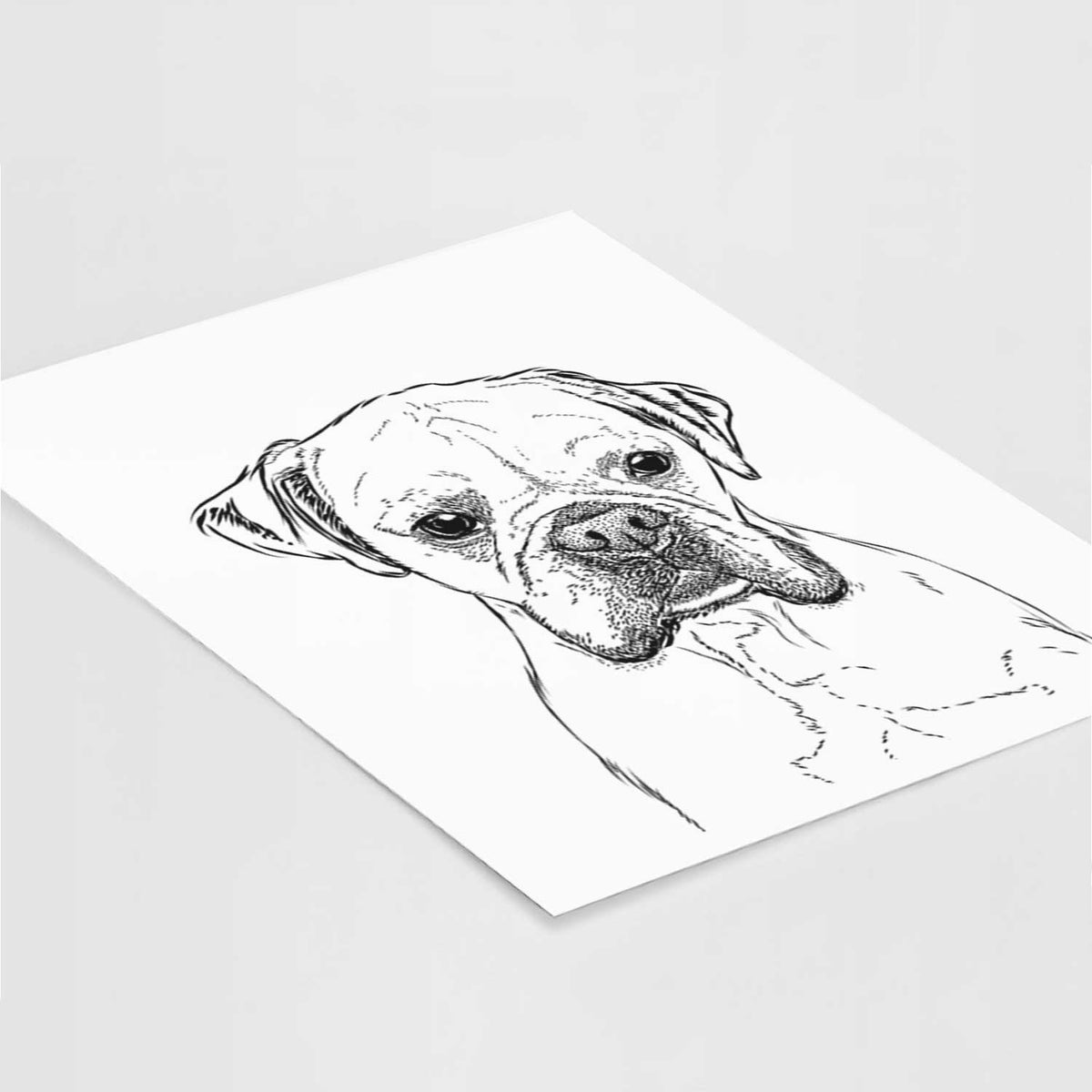 Champion Bentley the Boxer Art Print