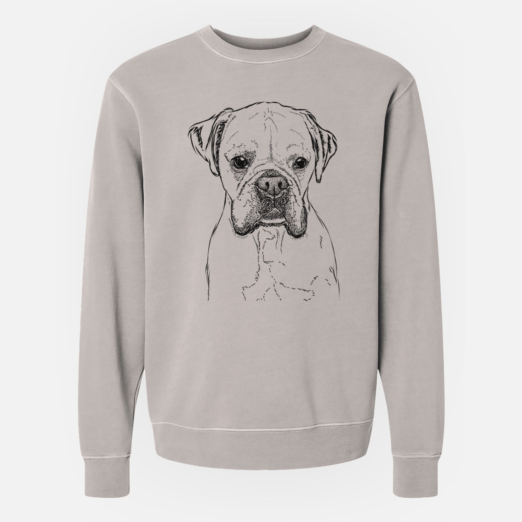 Bare Champion Bentley the Boxer - Unisex Pigment Dyed Crew Sweatshirt