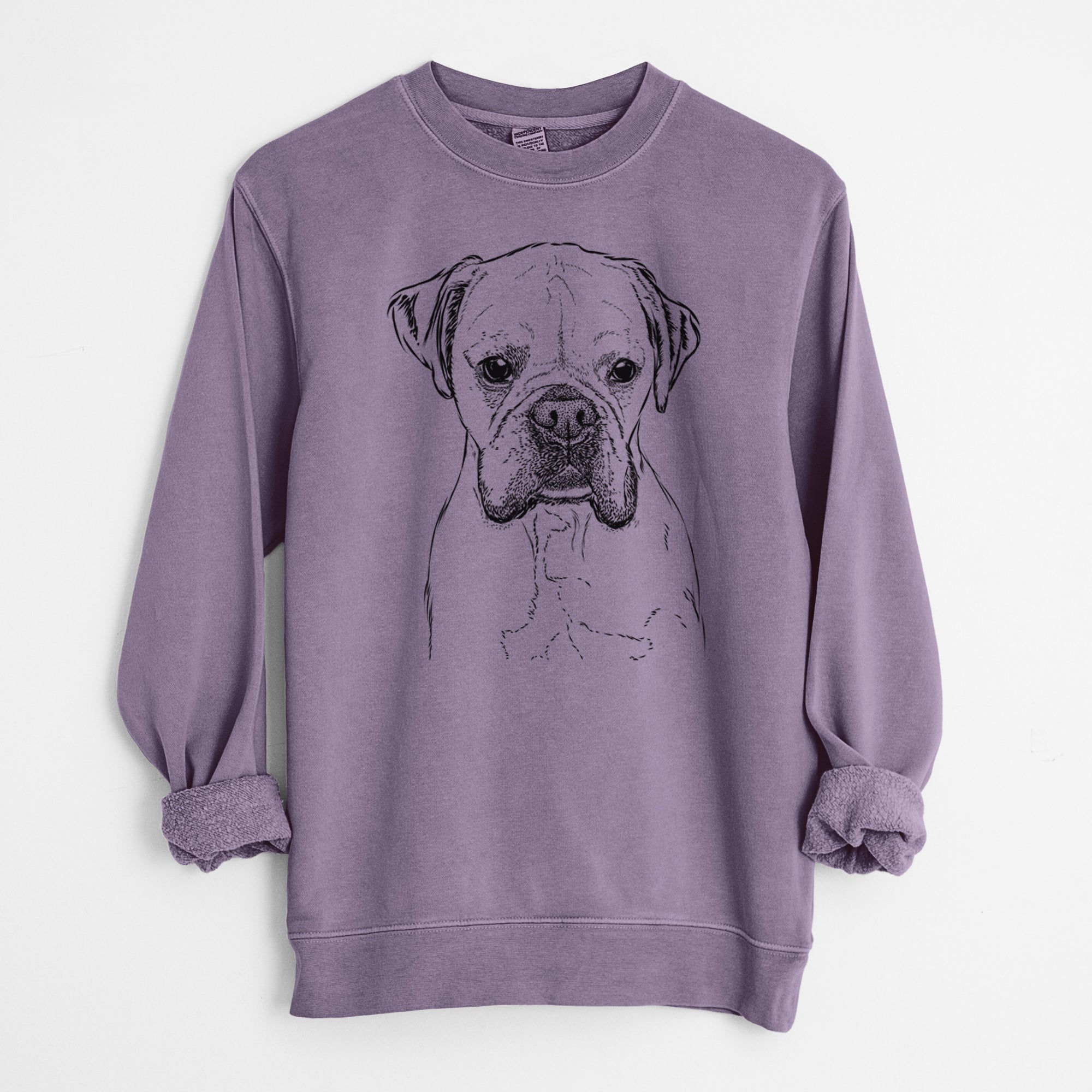 Bare Champion Bentley the Boxer - Unisex Pigment Dyed Crew Sweatshirt