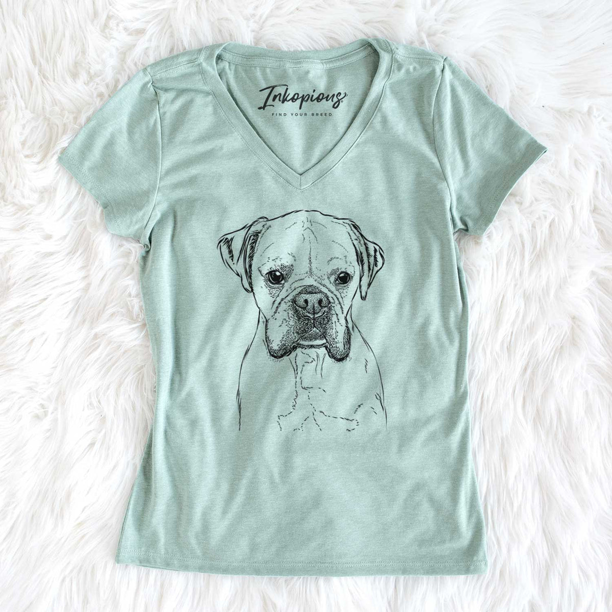 Bare Champion Bentley the Boxer - Women&#39;s V-neck Shirt