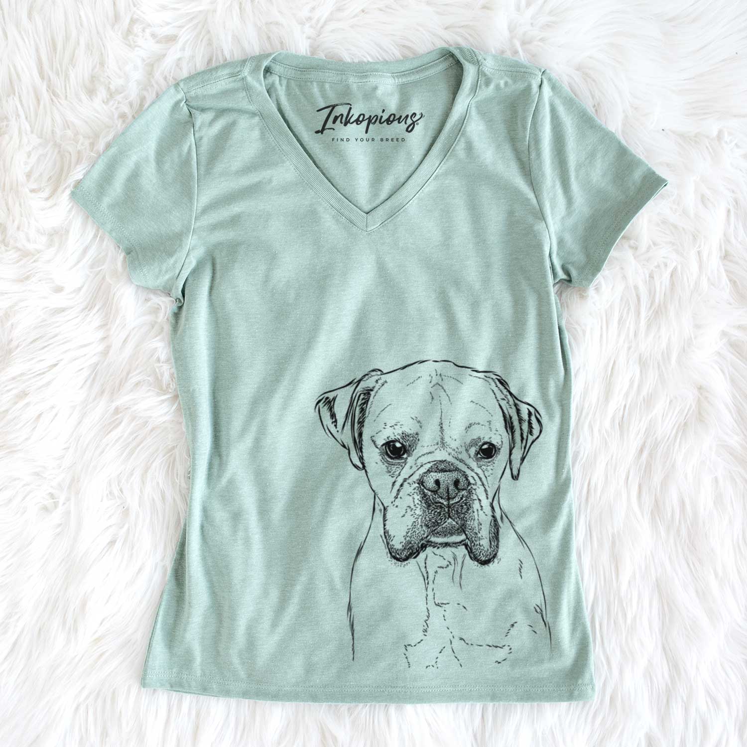 Bare Champion Bentley the Boxer - Women's V-neck Shirt