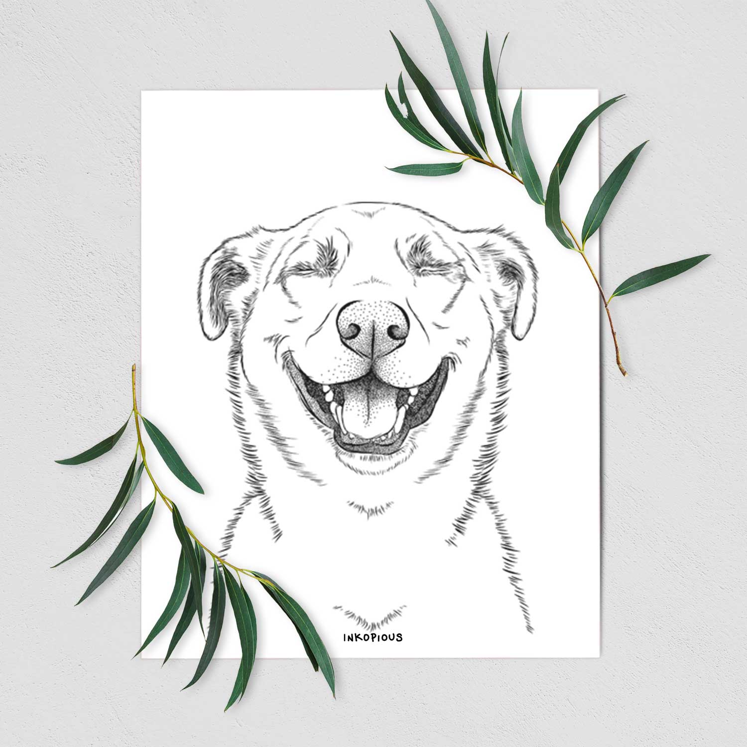 Chancellor the Mixed Breed Art Print