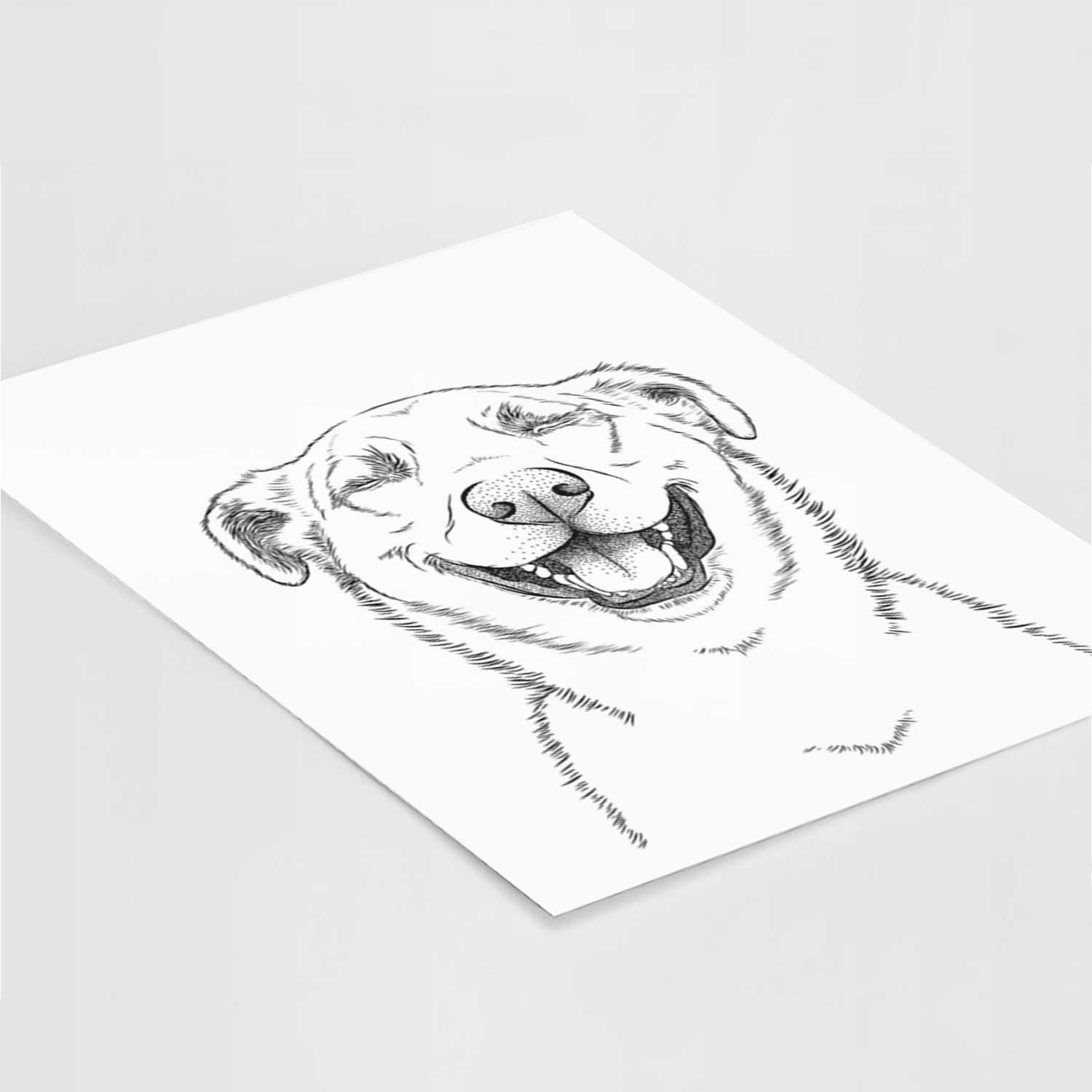 Chancellor the Mixed Breed Art Print