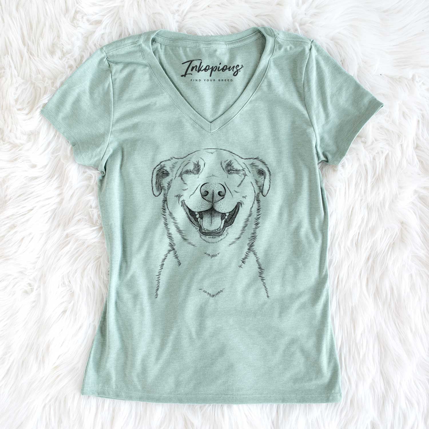 Bare Chancellor the Mixed Breed - Women's V-neck Shirt