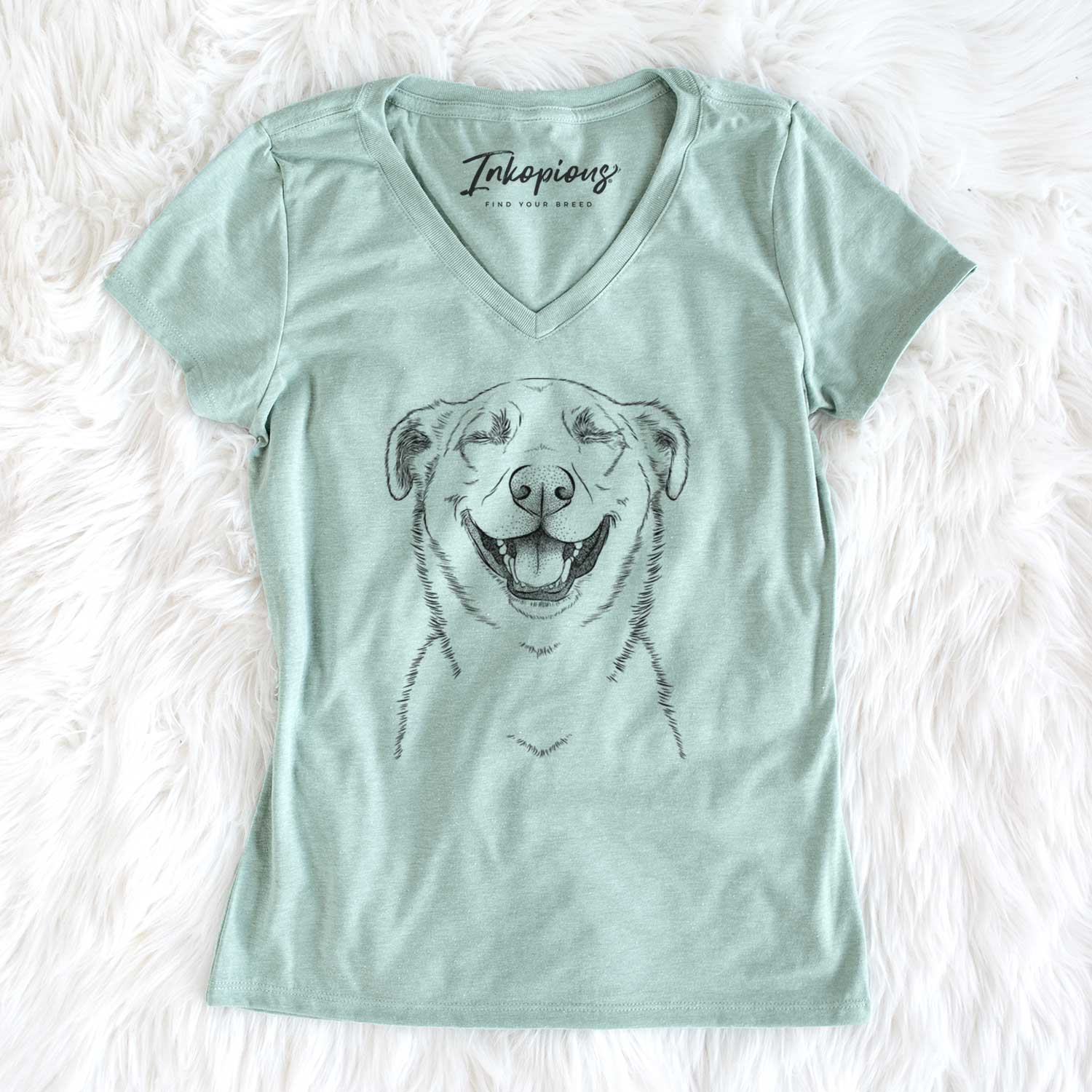 Bare Chancellor the Mixed Breed - Women's V-neck Shirt