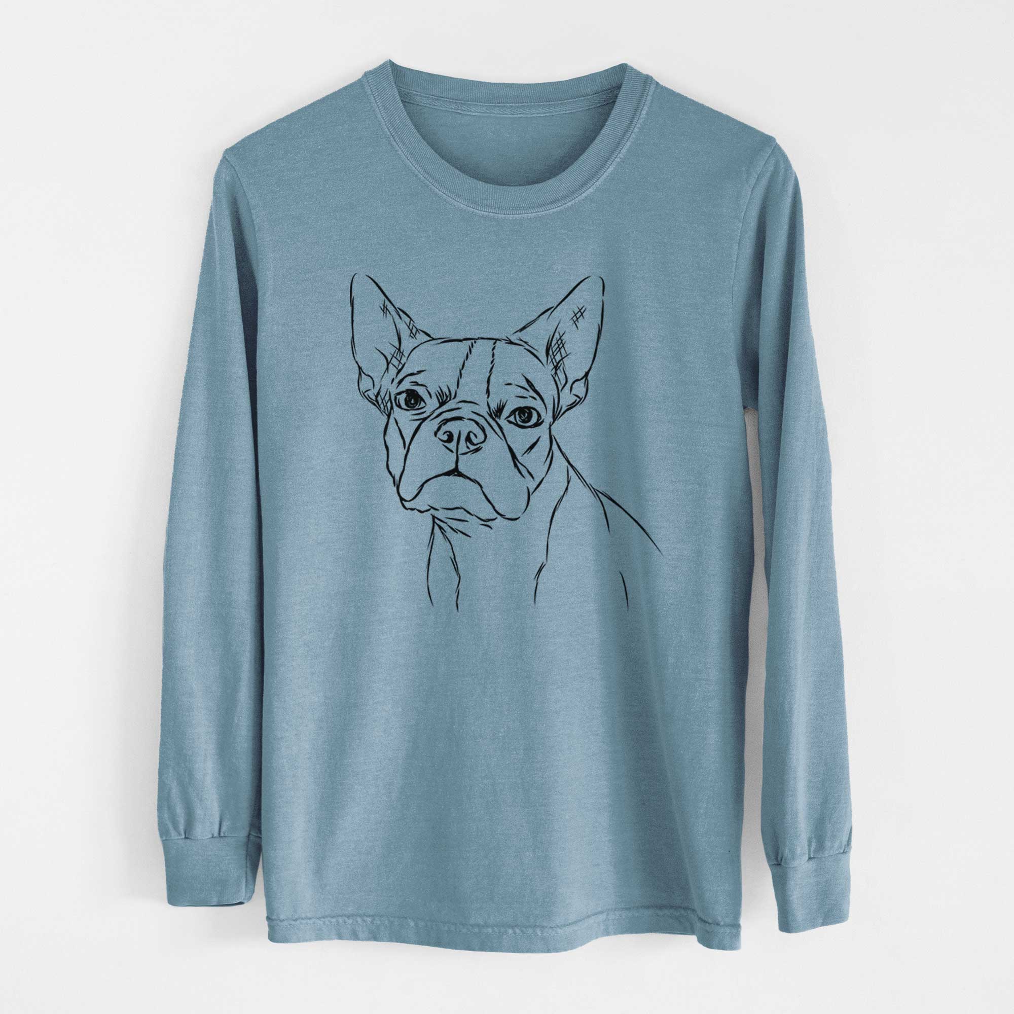 Bare Charles the Boston Terrier - Heavyweight 100% Cotton Long Sleeve