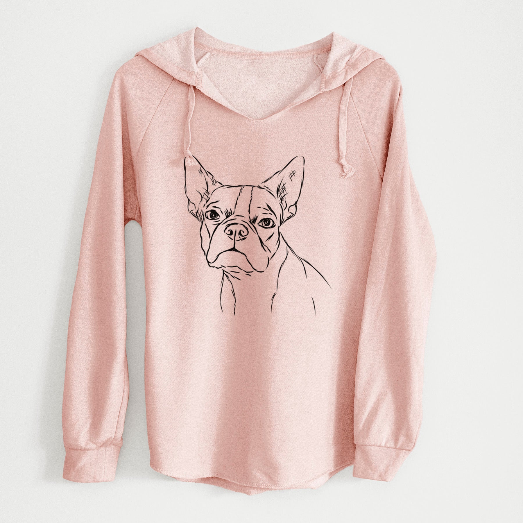 Bare Charles the Boston Terrier - Cali Wave Hooded Sweatshirt