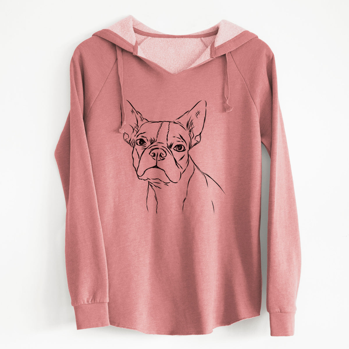 Bare Charles the Boston Terrier - Cali Wave Hooded Sweatshirt