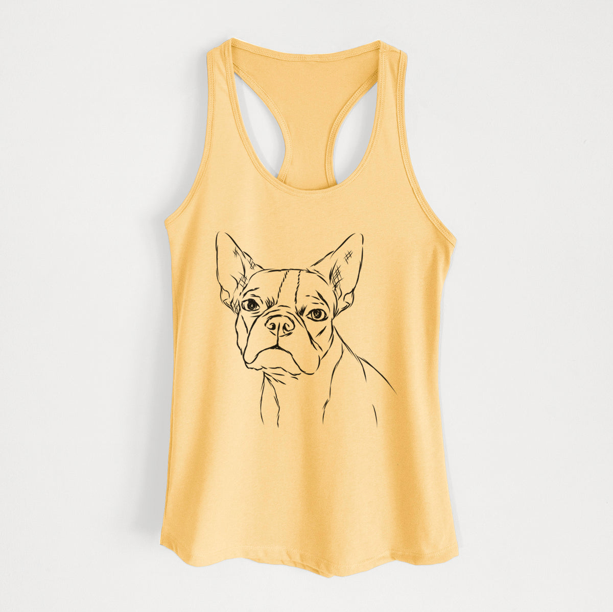 Charles the Boston Terrier - Women's Racerback Tanktop