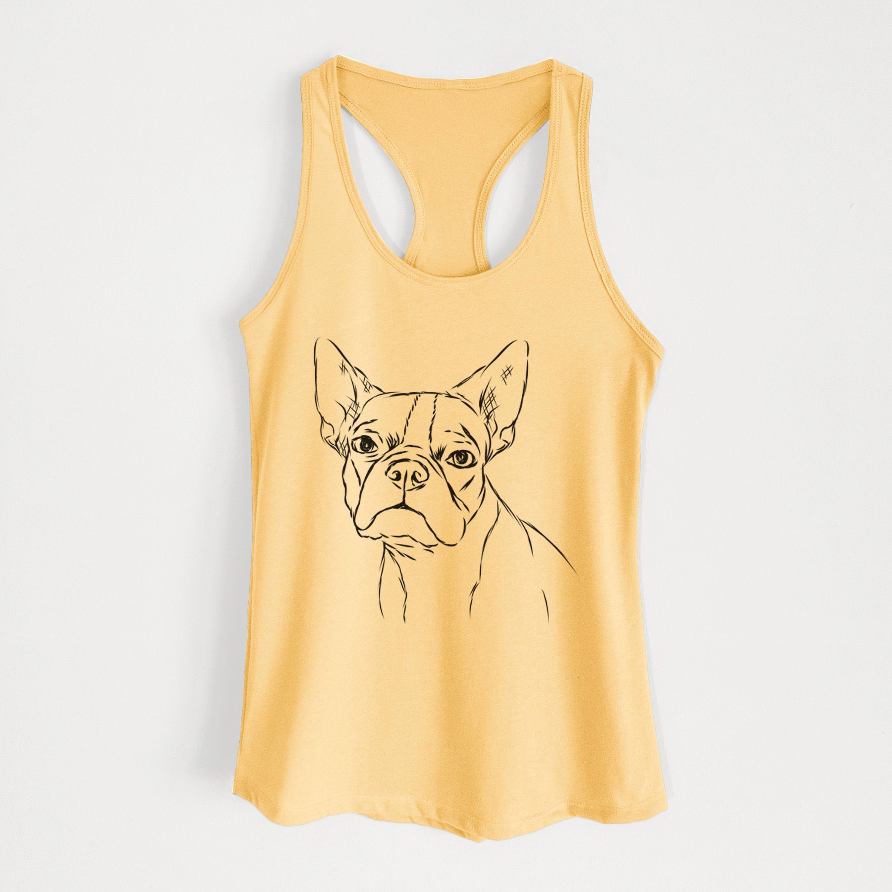 Charles the Boston Terrier - Women's Racerback Tanktop