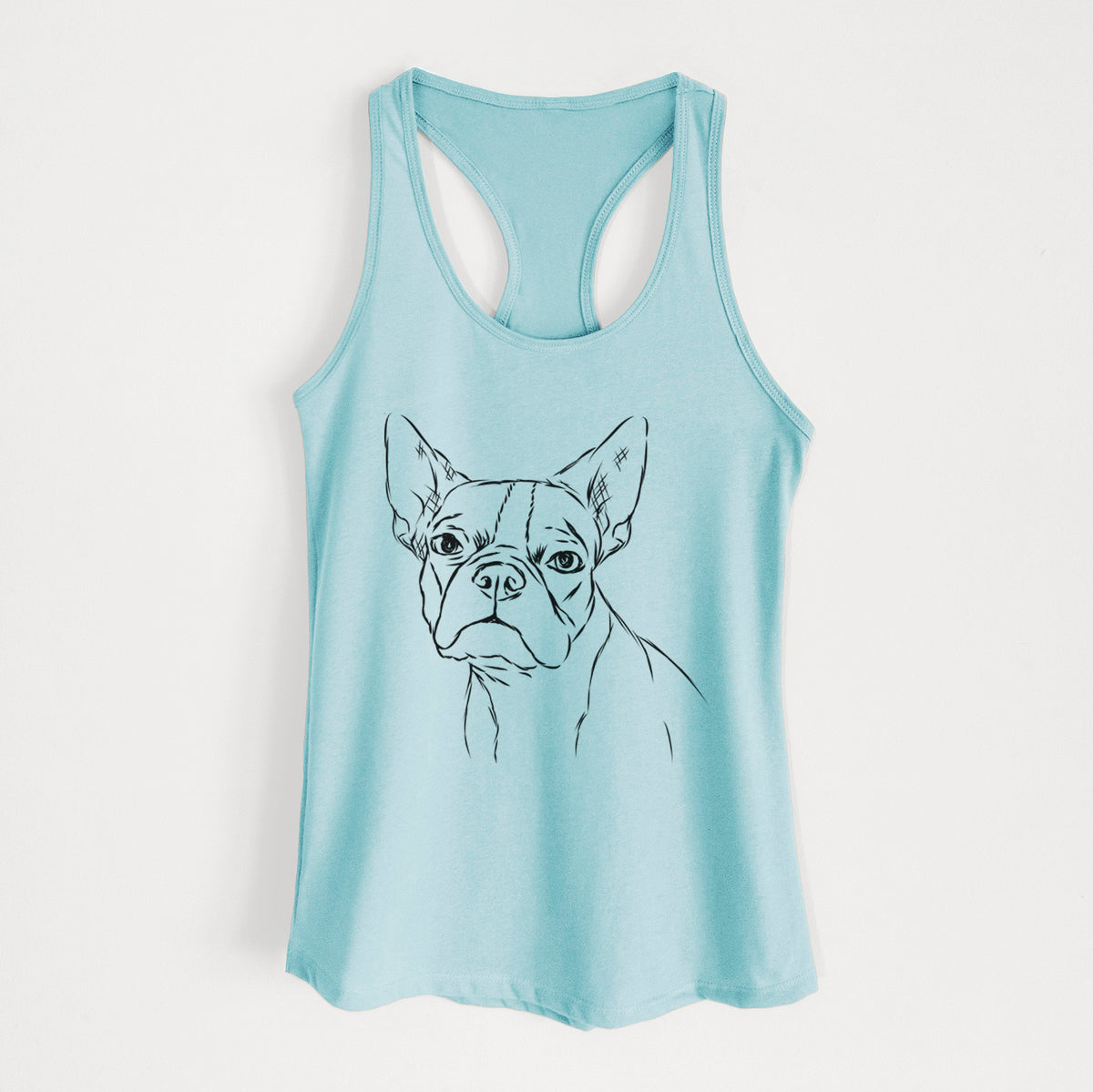 Charles the Boston Terrier - Women's Racerback Tanktop