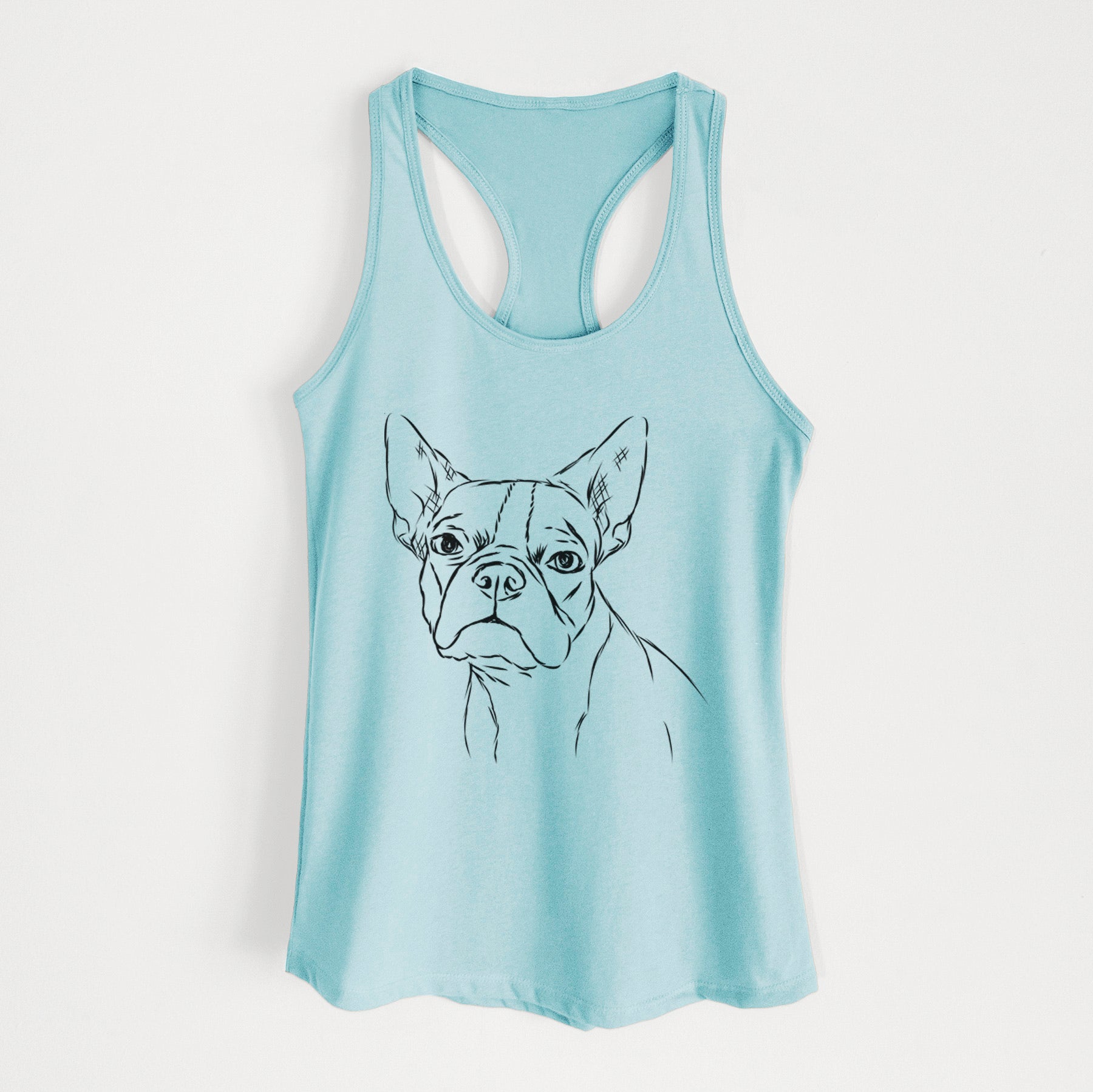 Charles the Boston Terrier - Women's Racerback Tanktop