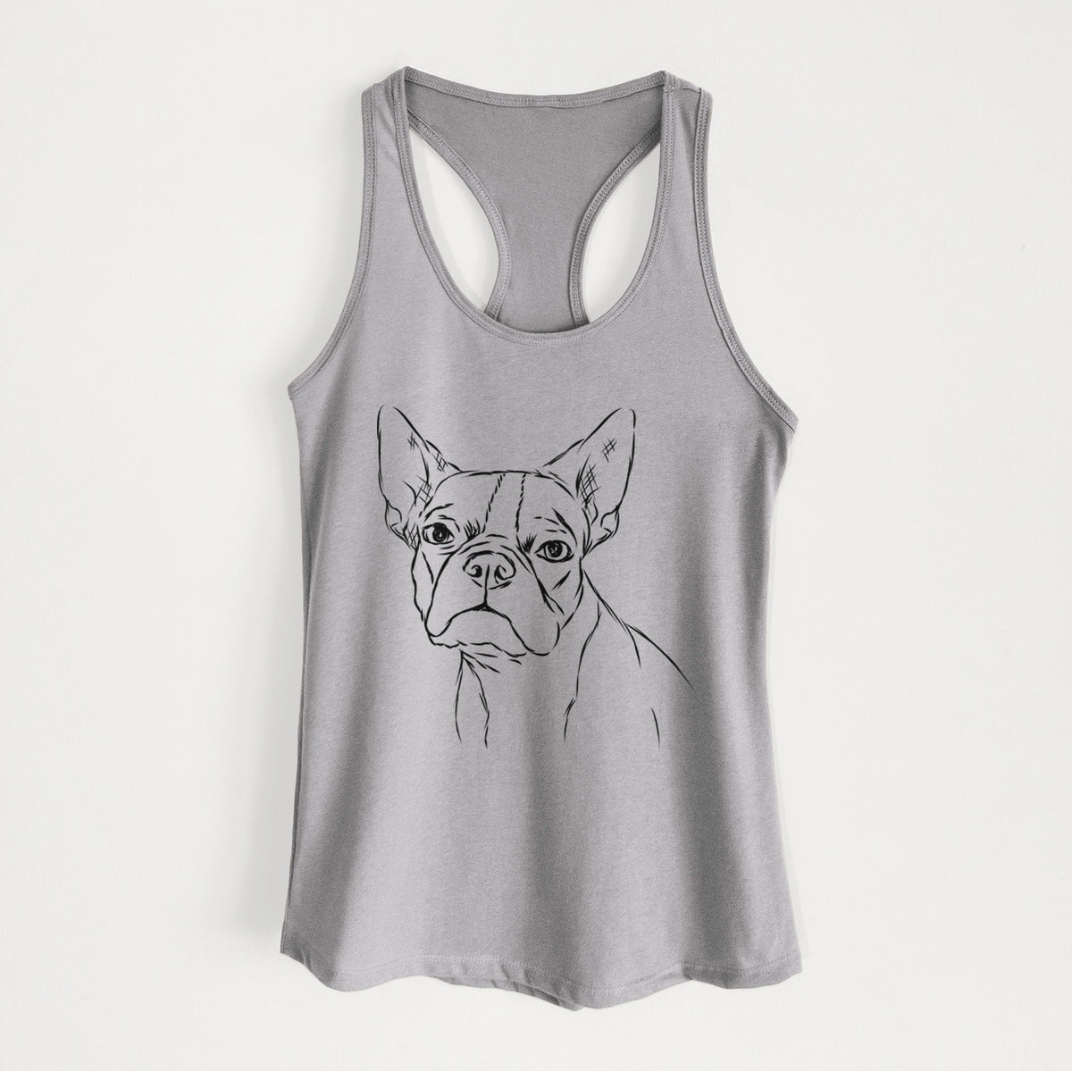 Charles the Boston Terrier - Women&#39;s Racerback Tanktop