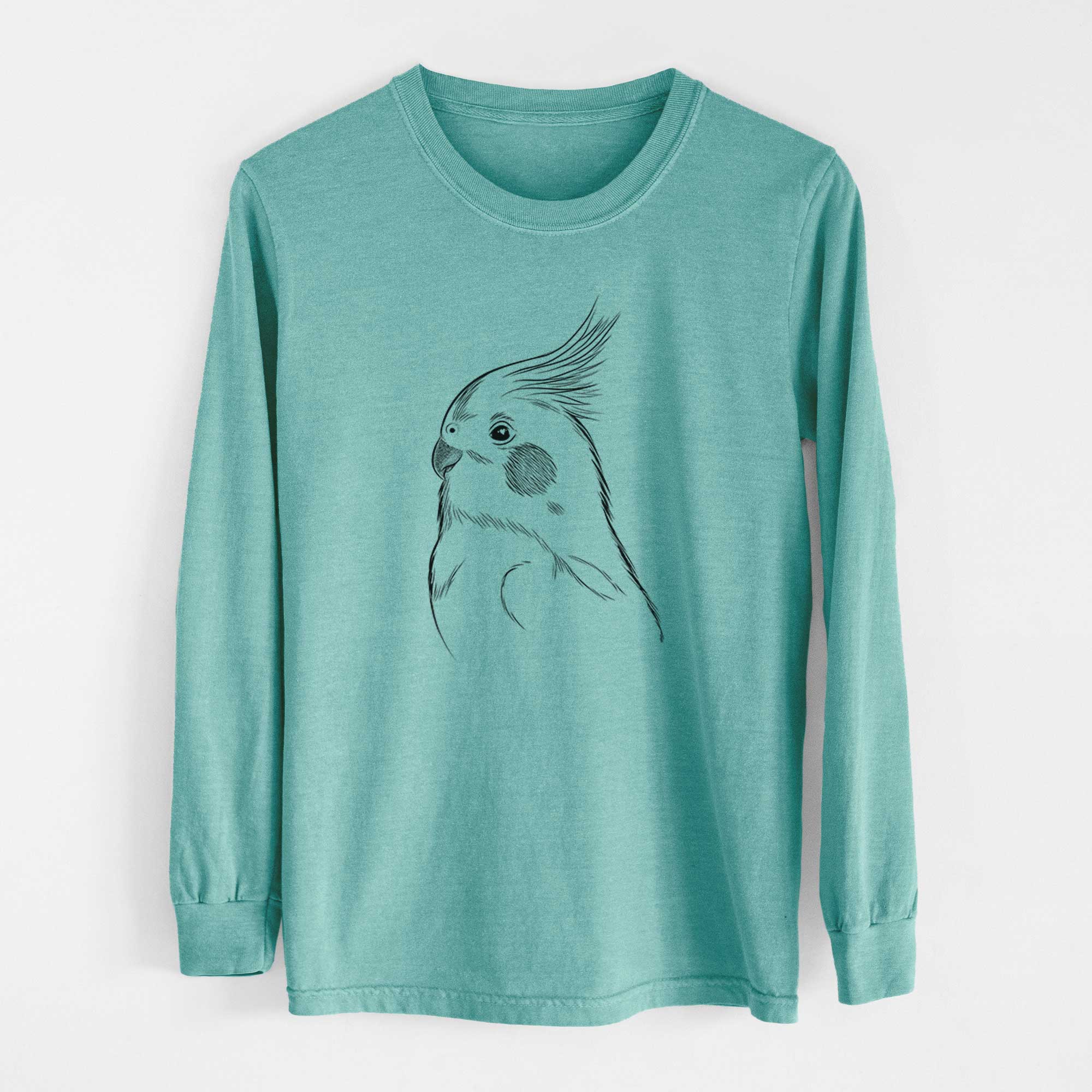 Bare Charlie the Cockatiel - Heavyweight 100% Cotton Long Sleeve