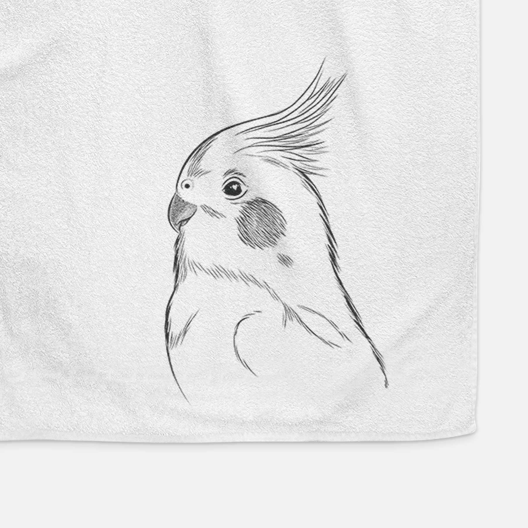 Charlie the Cockatiel Decorative Hand Towel