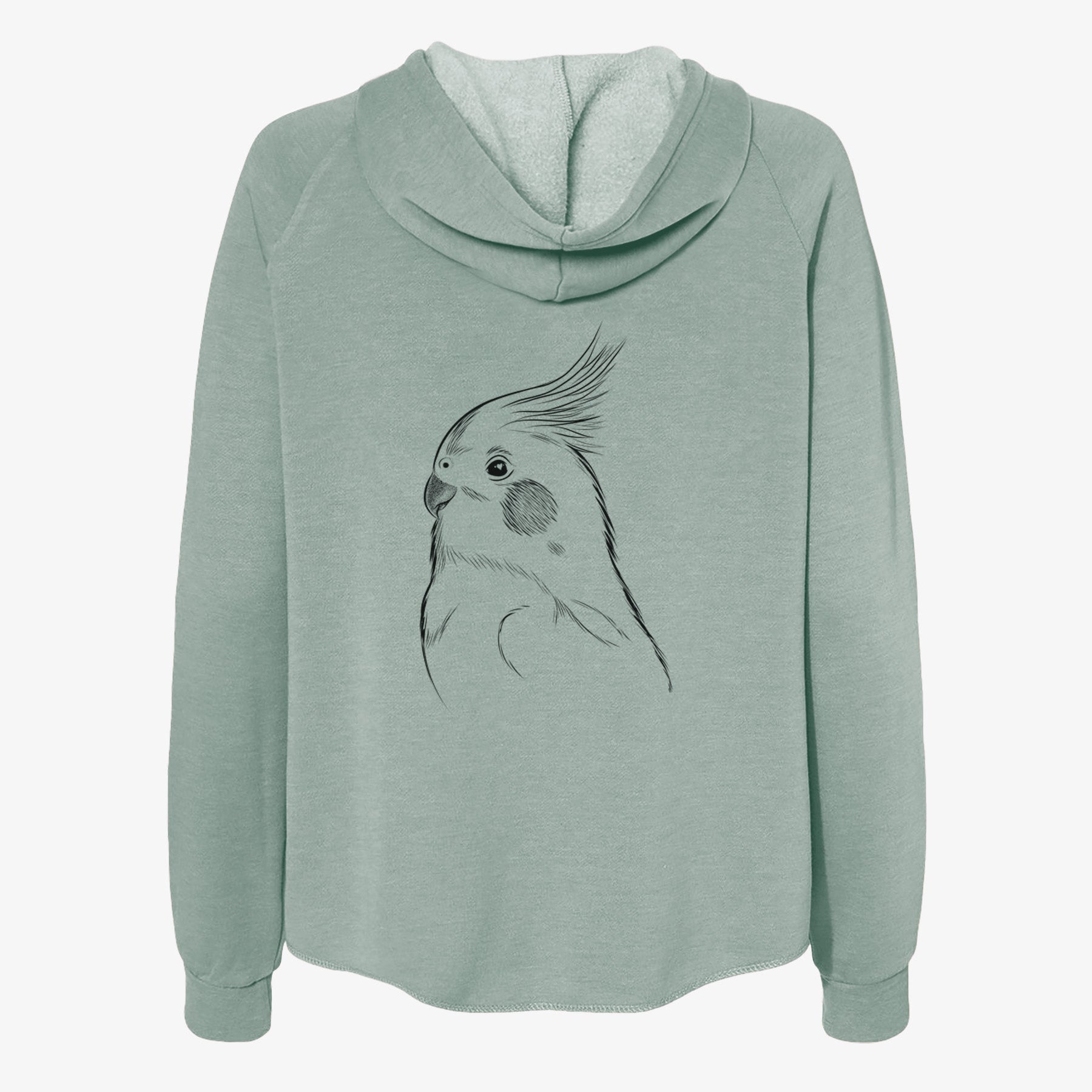 Charlie the Cockatiel - Women's Cali Wave Zip-Up Sweatshirt