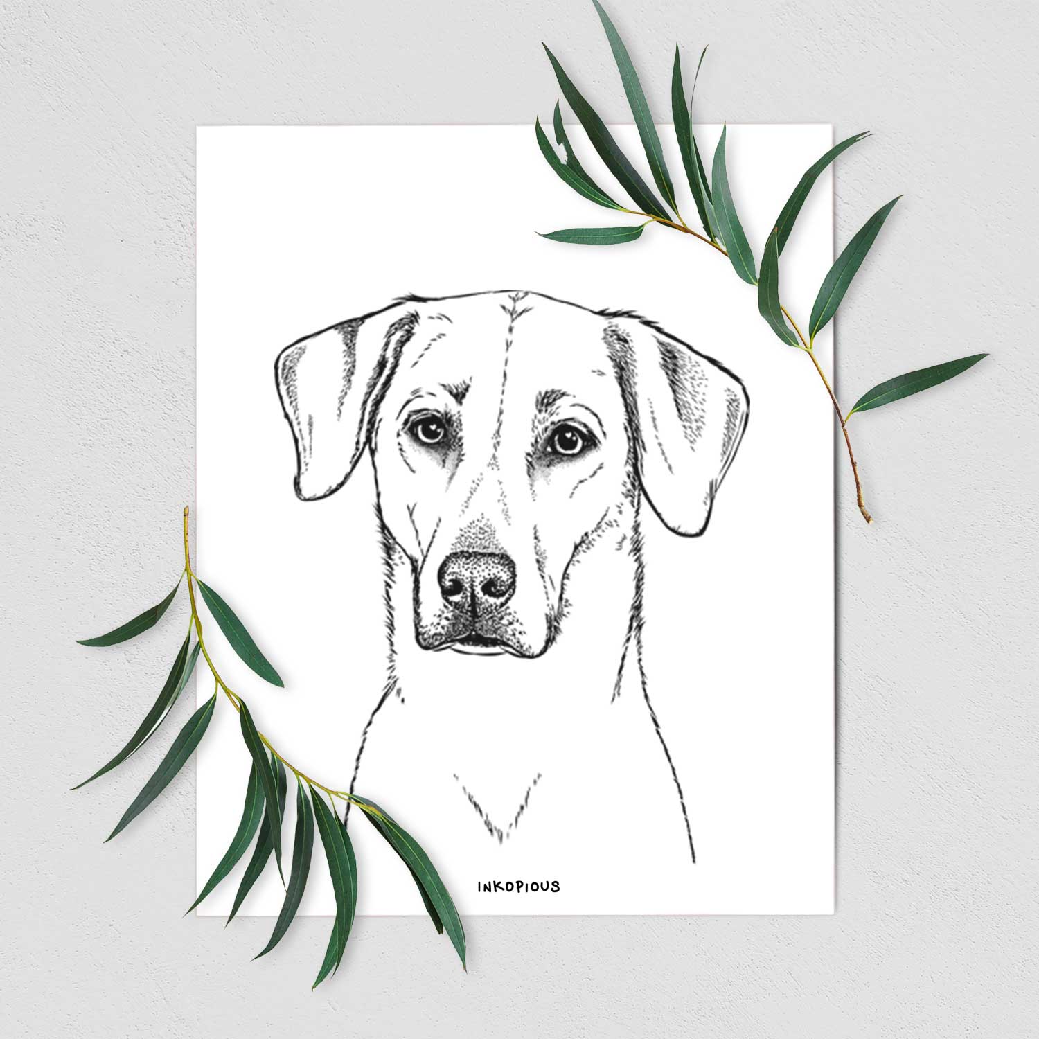 Charlie Girl the Yellow Lab Art Print