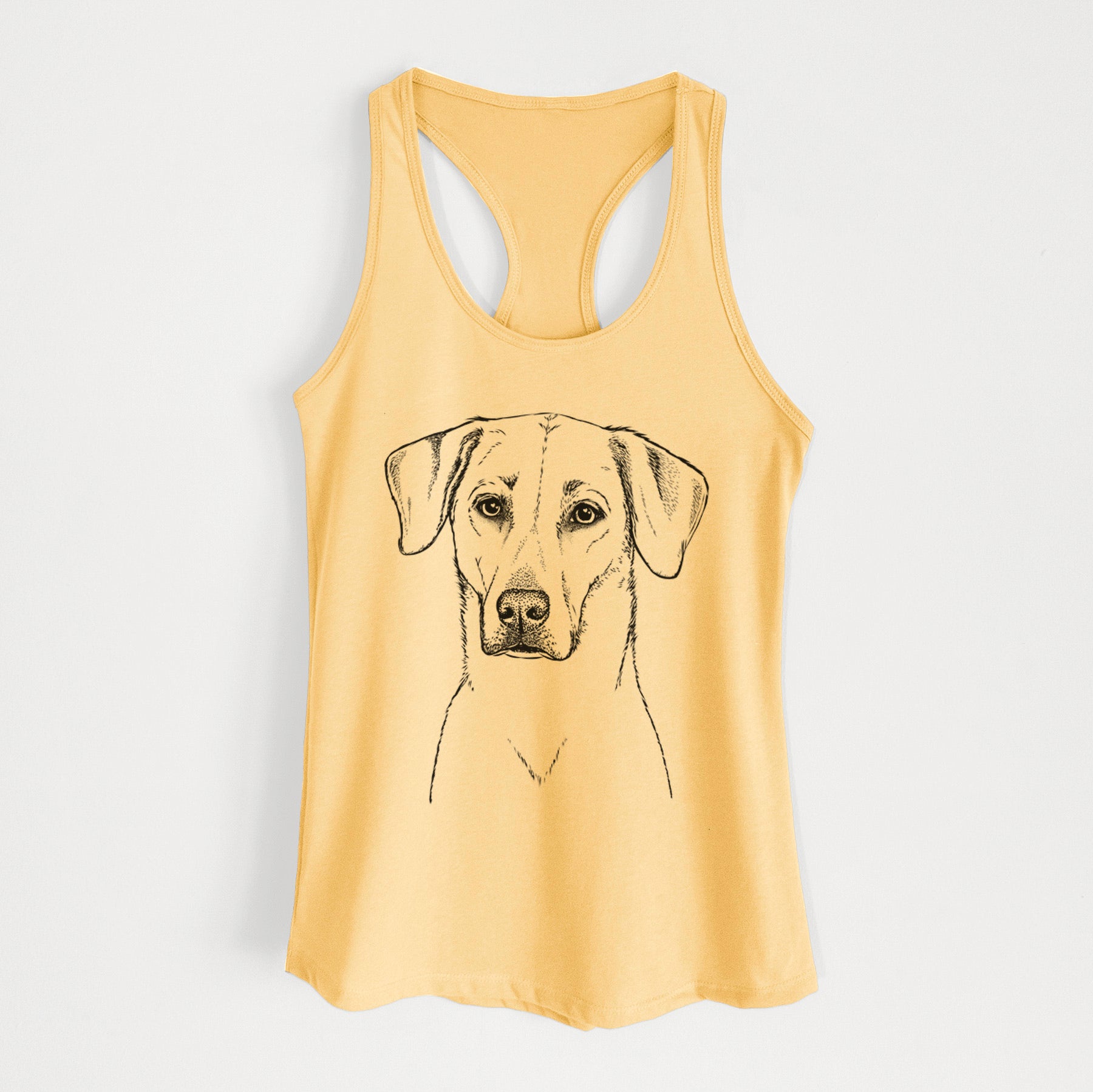 Charlie Girl the Yellow Lab - Women's Racerback Tanktop