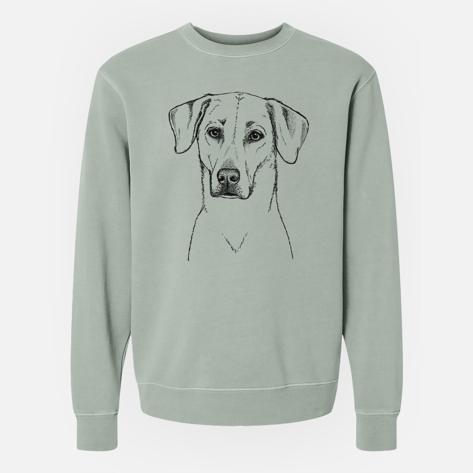 Bare Charlie Girl the Yellow Lab - Unisex Pigment Dyed Crew Sweatshirt