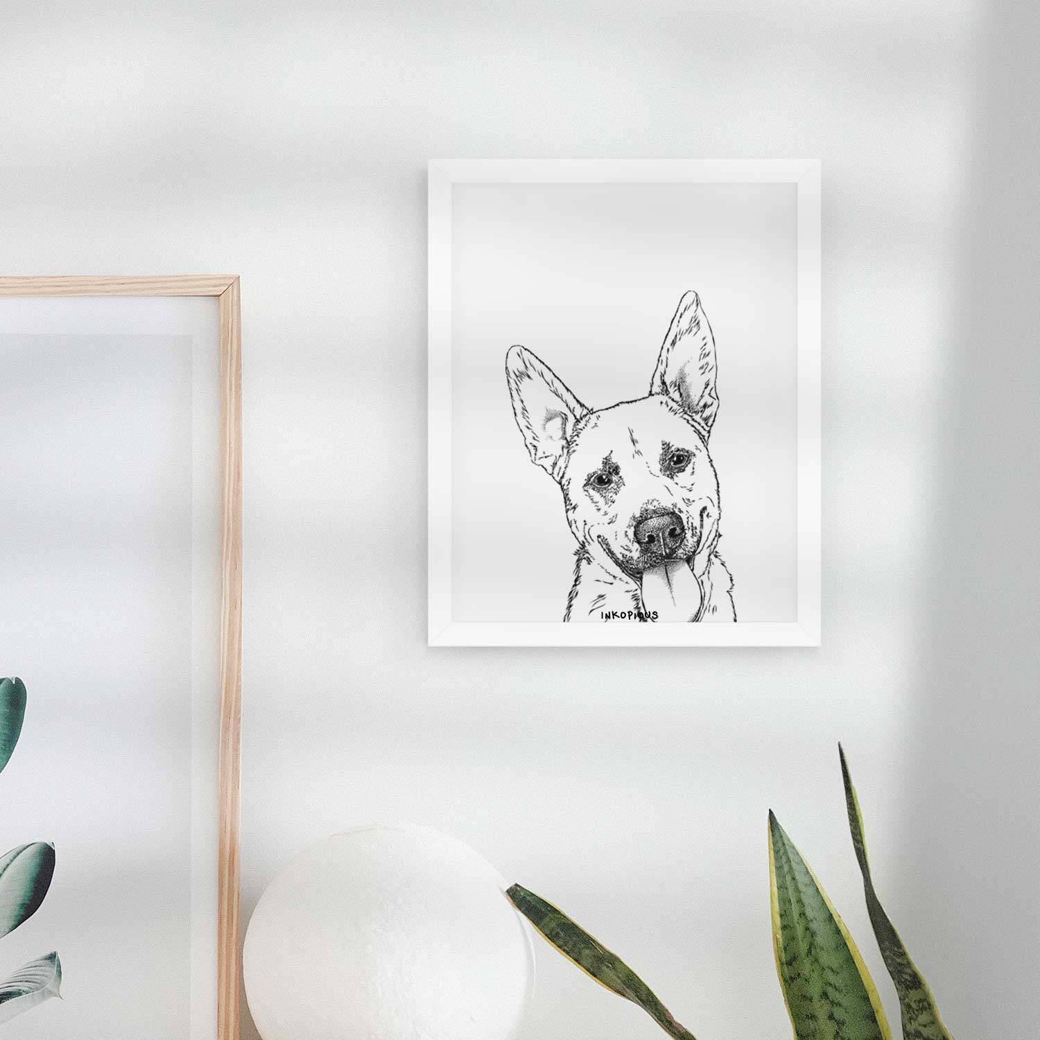 Charlie the Mixed Breed Art Print