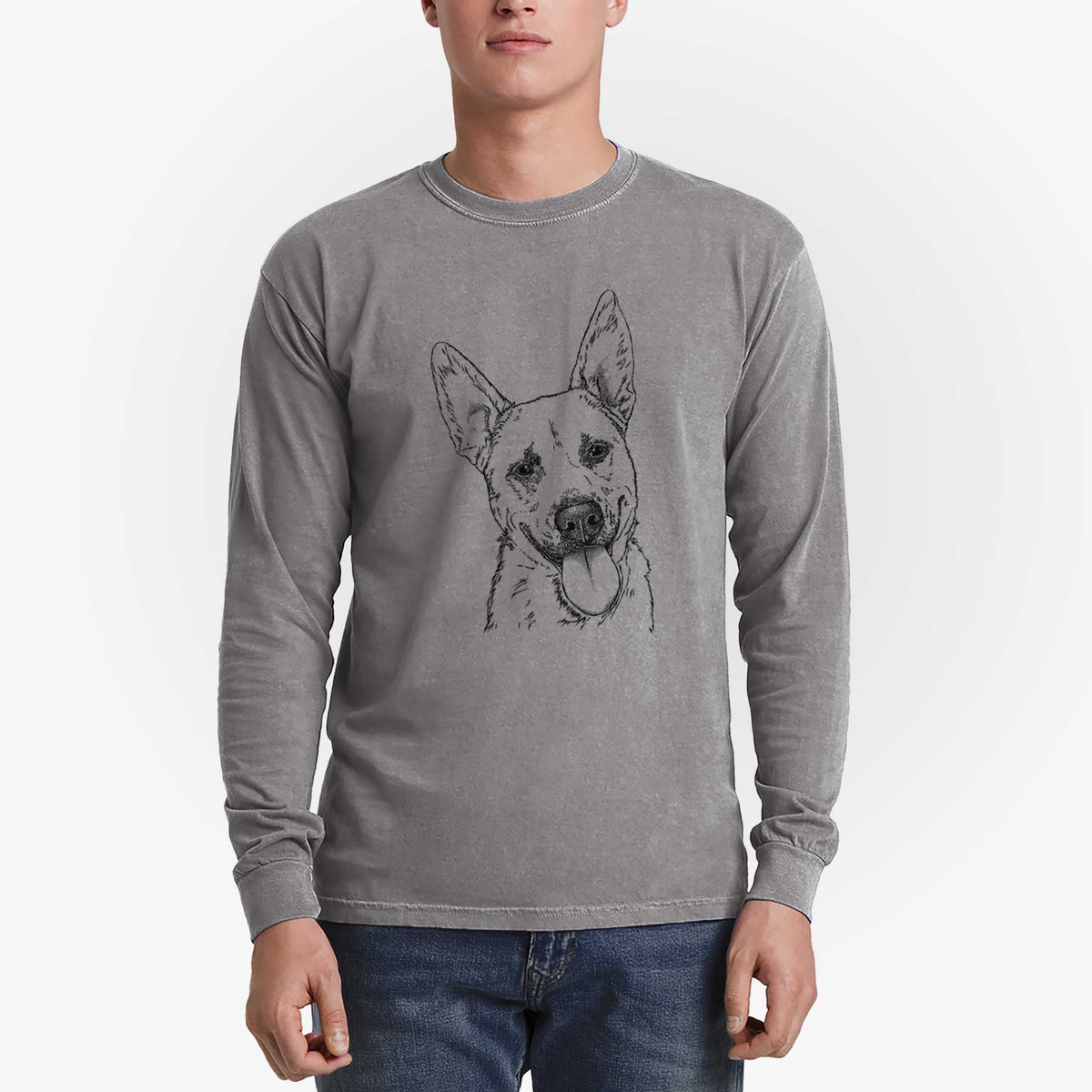 Bare Charlie the Mixed Breed - Heavyweight 100% Cotton Long Sleeve