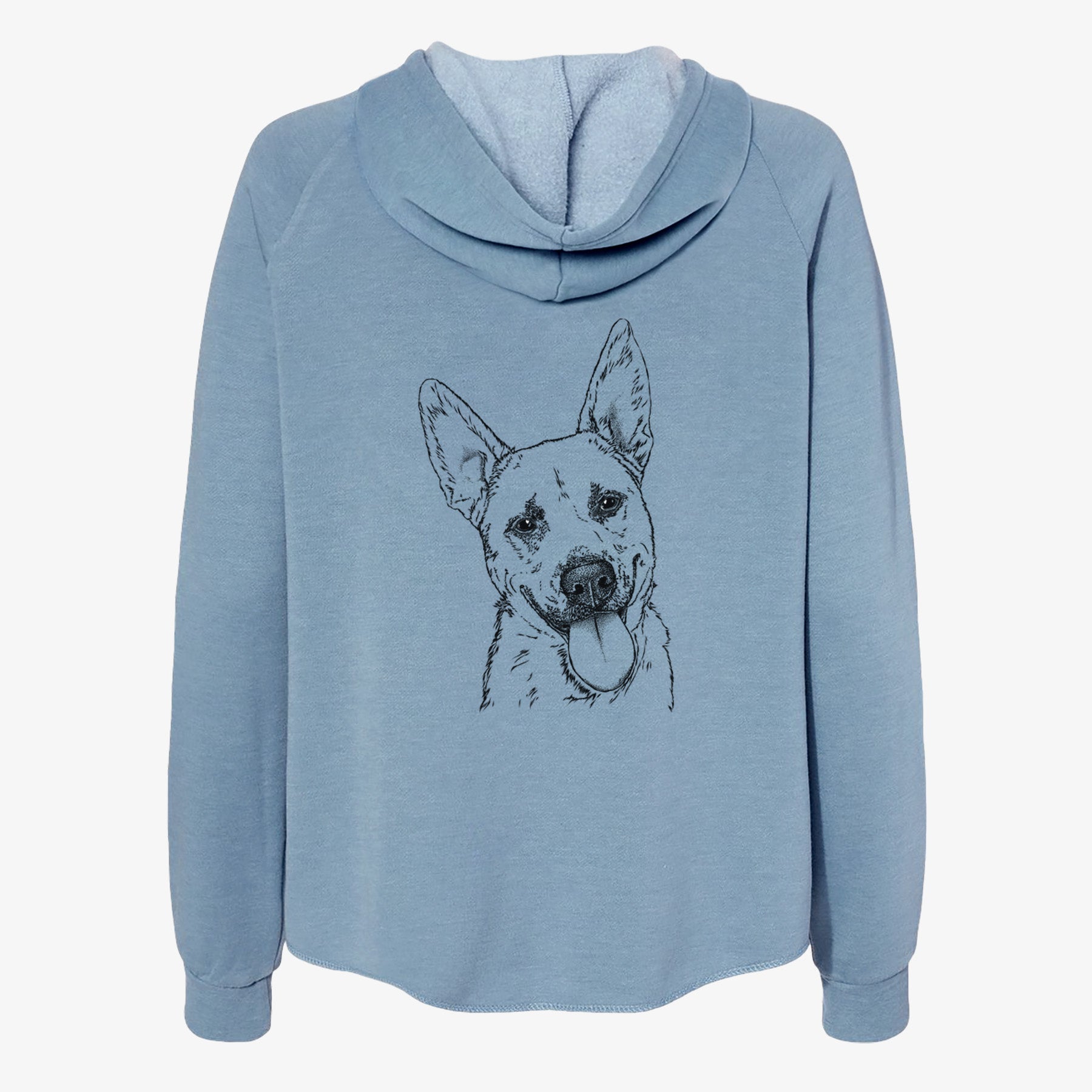 Charlie the Mixed Breed - Women's Cali Wave Zip-Up Sweatshirt