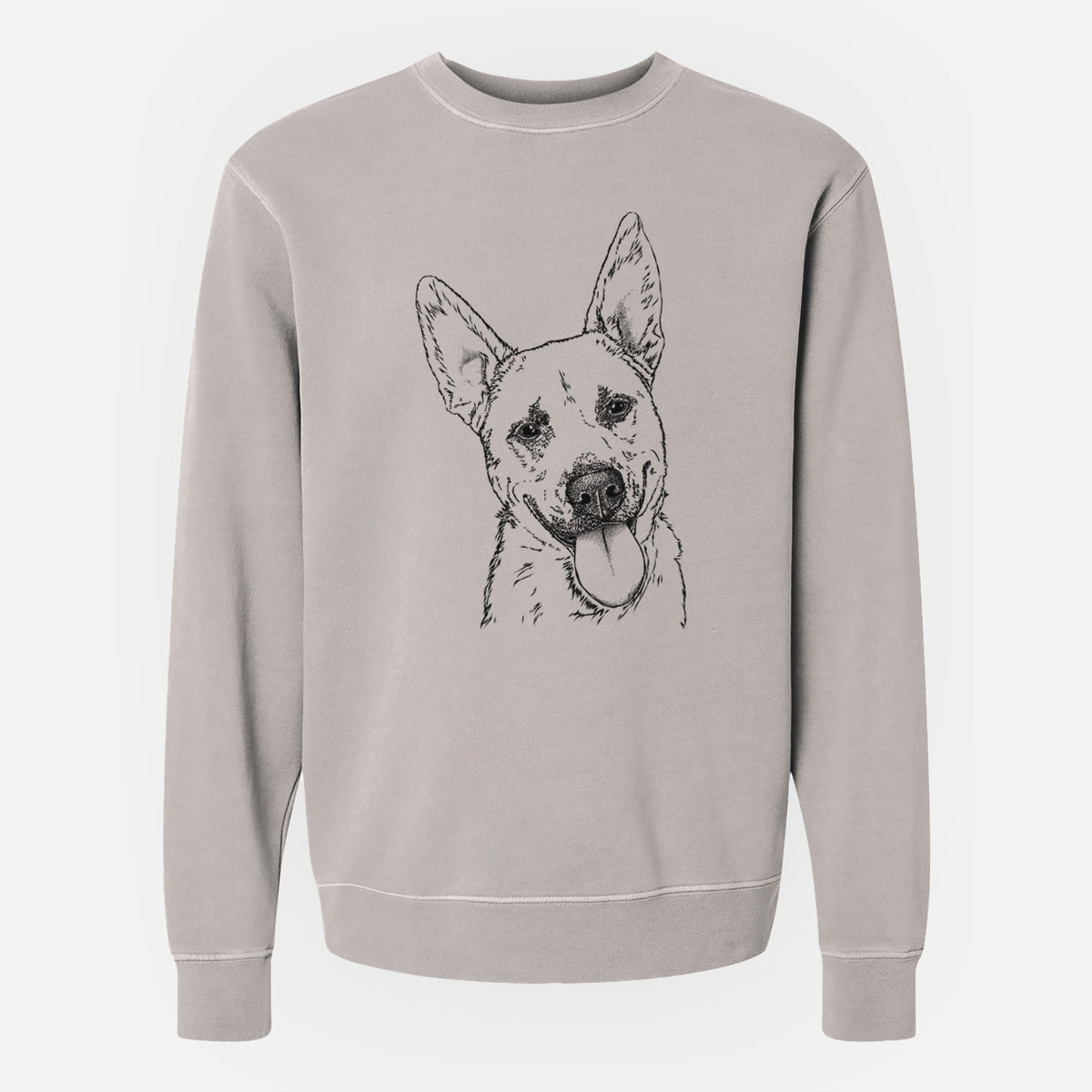 Bare Charlie the Mixed Breed - Unisex Pigment Dyed Crew Sweatshirt