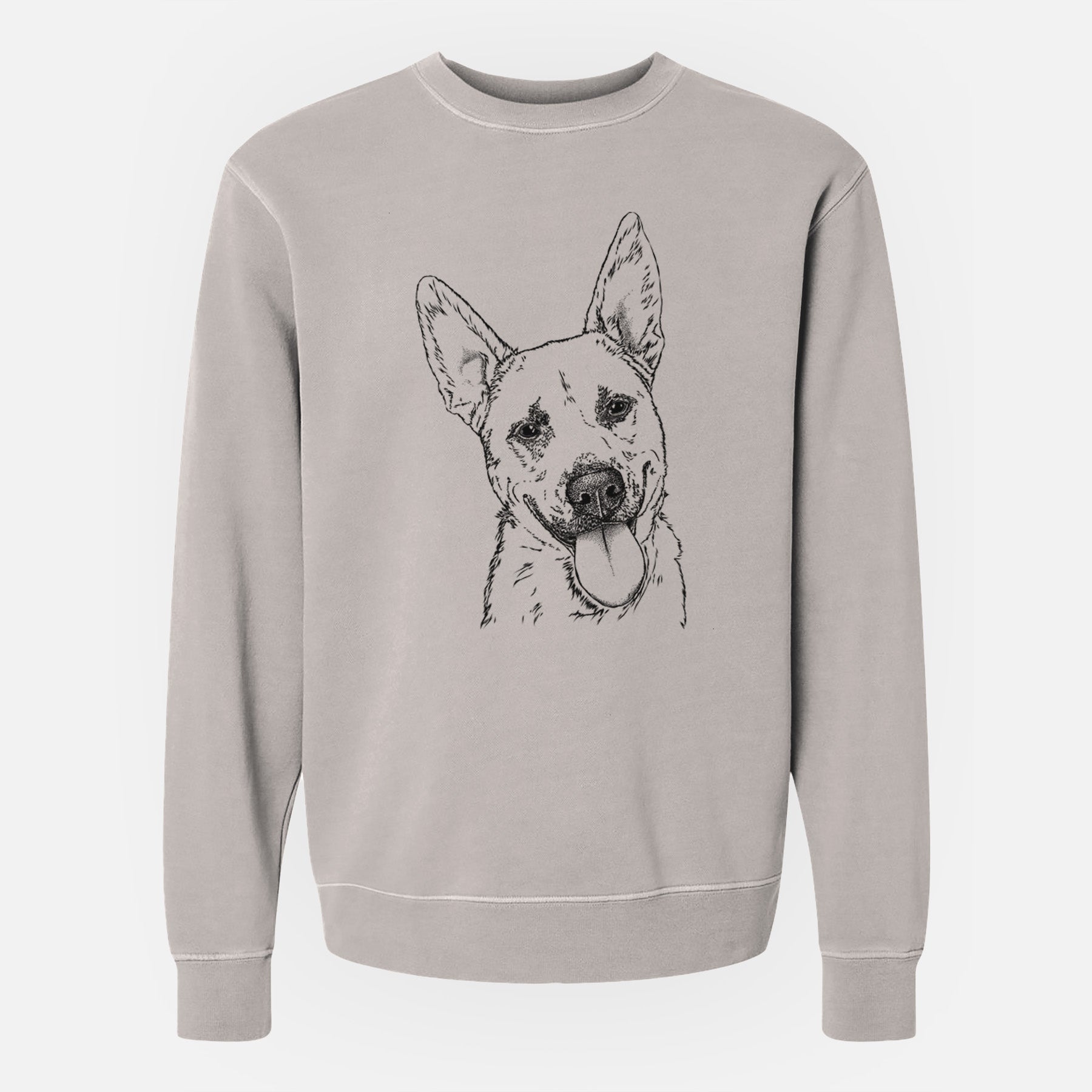 Bare Charlie the Mixed Breed - Unisex Pigment Dyed Crew Sweatshirt