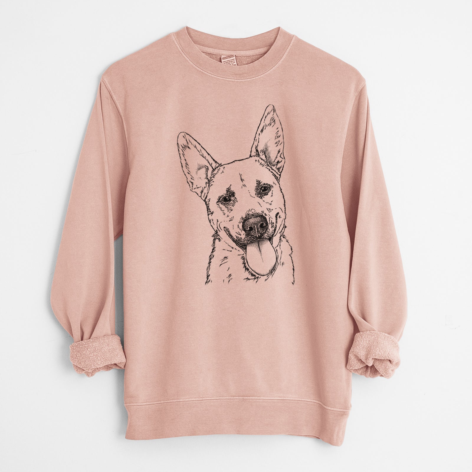 Bare Charlie the Mixed Breed - Unisex Pigment Dyed Crew Sweatshirt