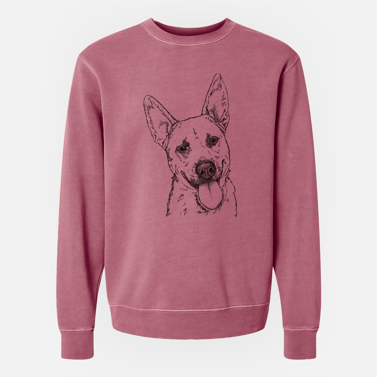 Bare Charlie the Mixed Breed - Unisex Pigment Dyed Crew Sweatshirt
