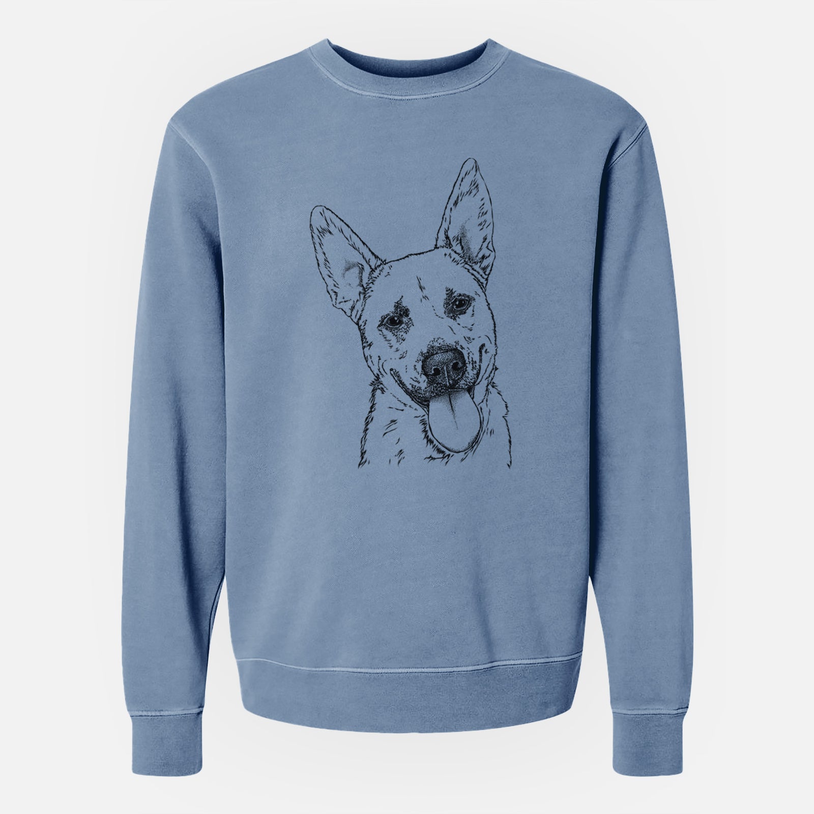 Bare Charlie the Mixed Breed - Unisex Pigment Dyed Crew Sweatshirt