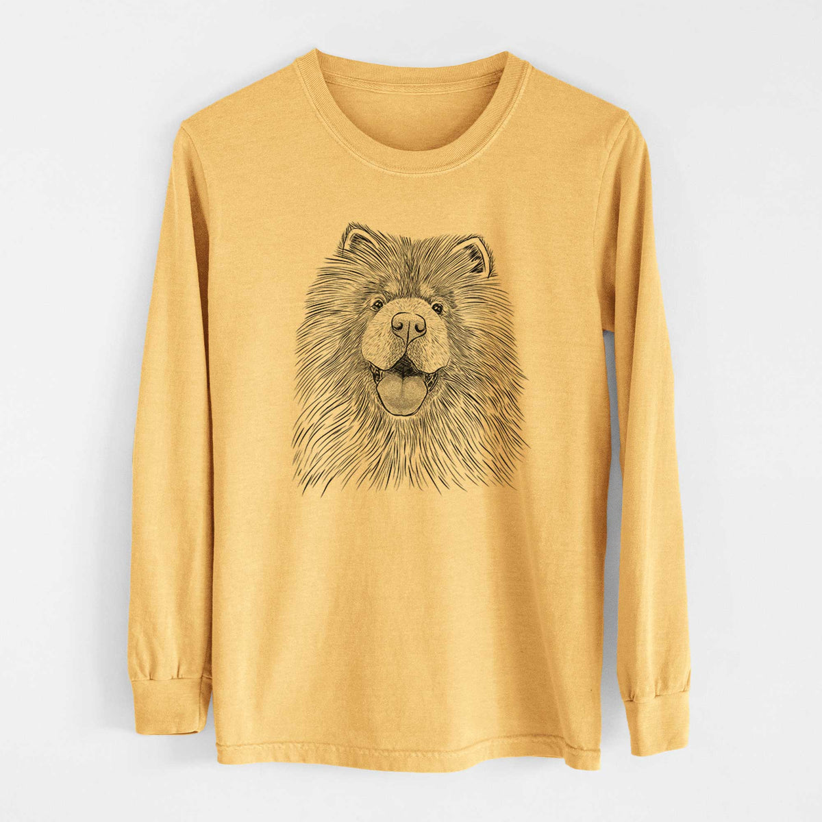 Bare Charming Charlie the Chow Chow - Heavyweight 100% Cotton Long Sleeve