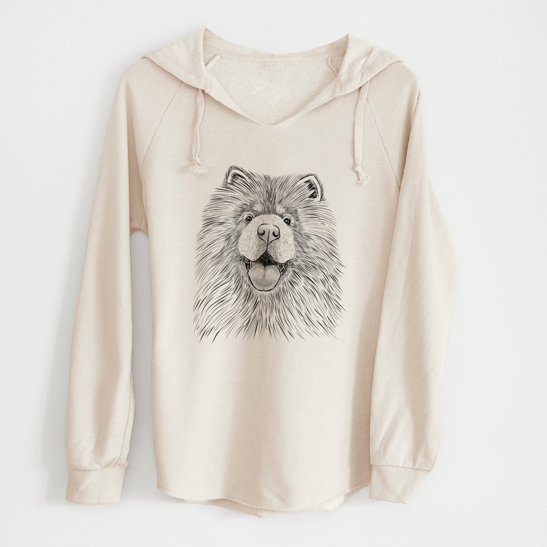 Bare Charming Charlie the Chow Chow - Cali Wave Hooded Sweatshirt