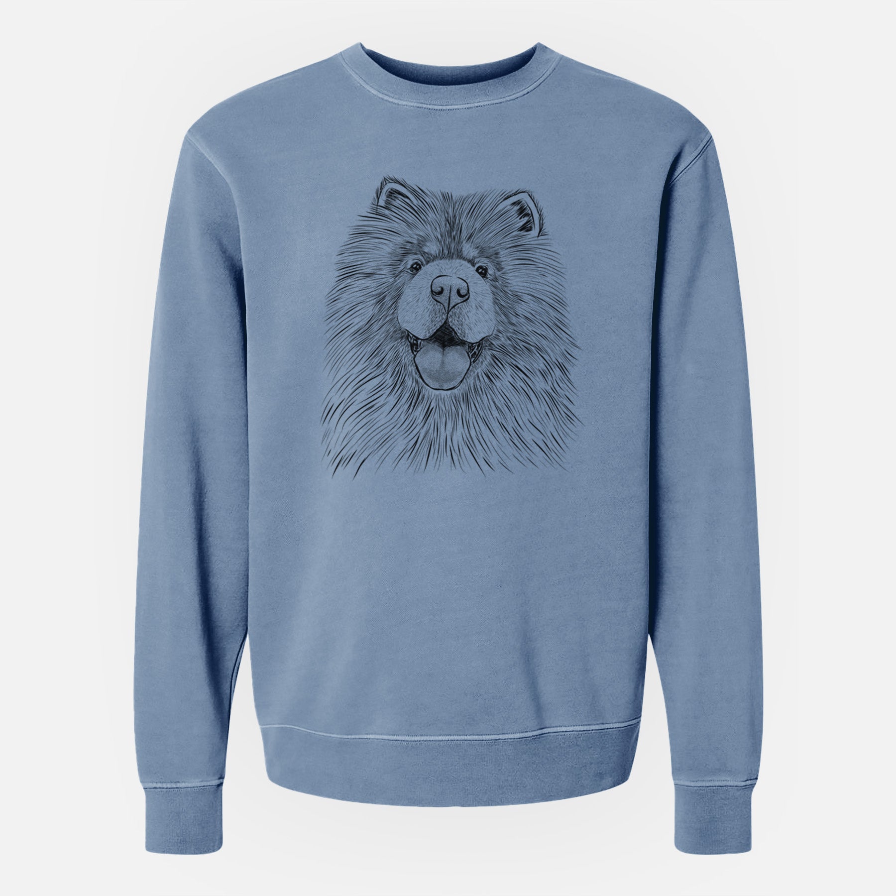 Bare Charming Charlie the Chow Chow - Unisex Pigment Dyed Crew Sweatshirt