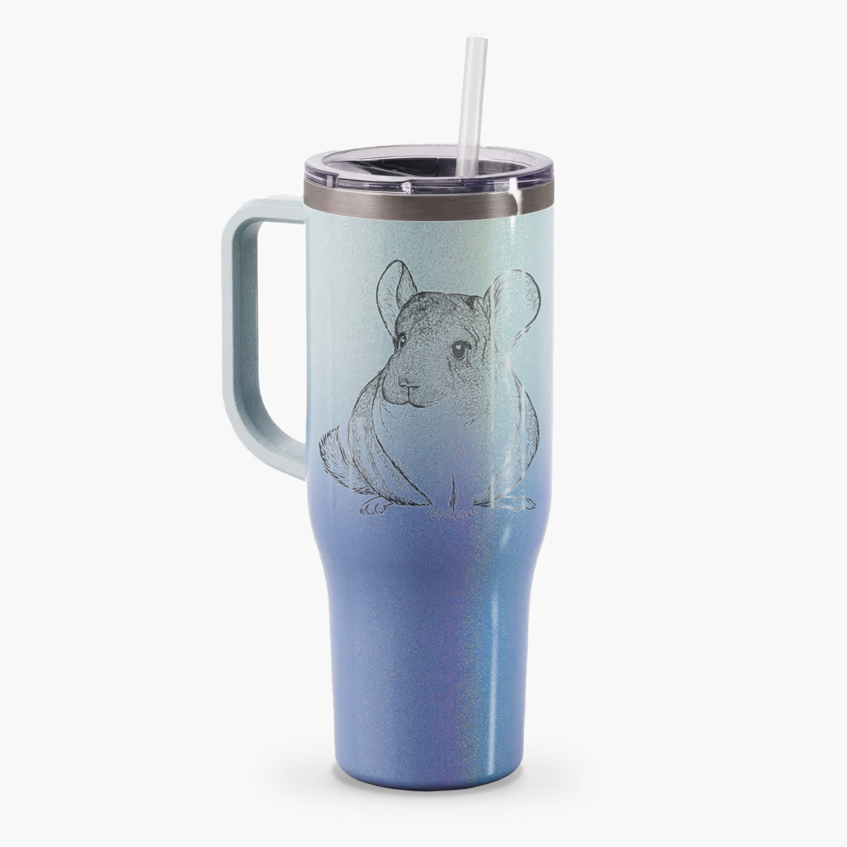 Cheddar the Chinchilla - 40oz Tumbler with Handle