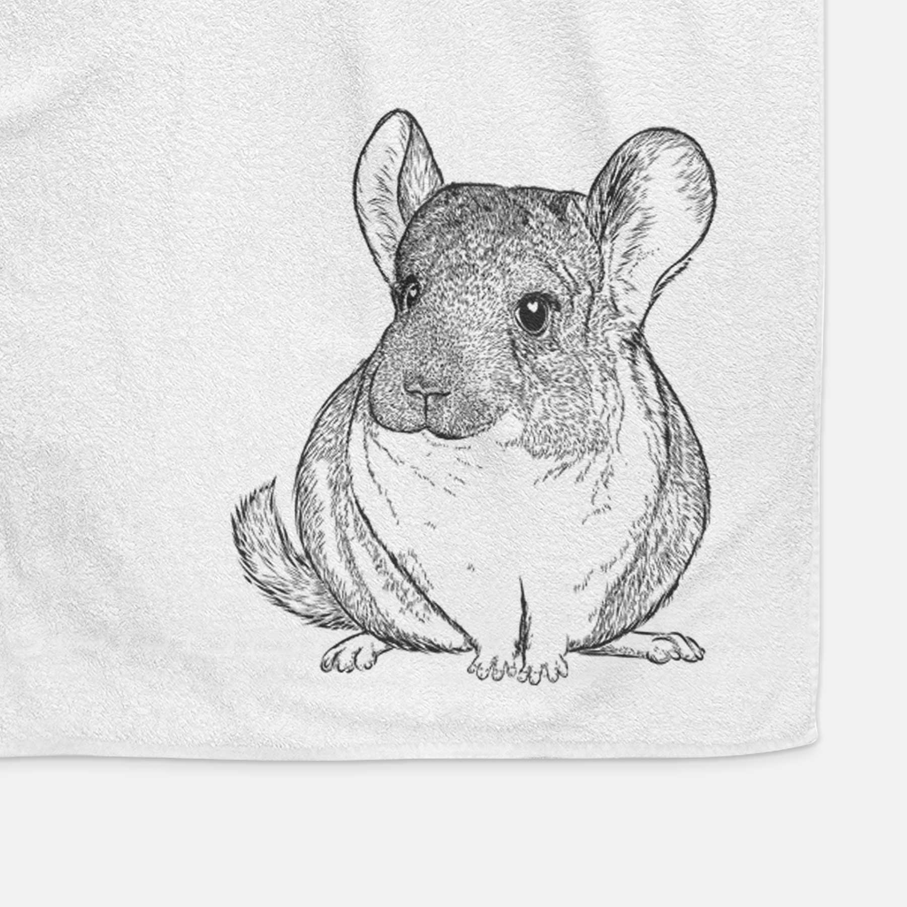 Cheddar the Chinchilla Decorative Hand Towel